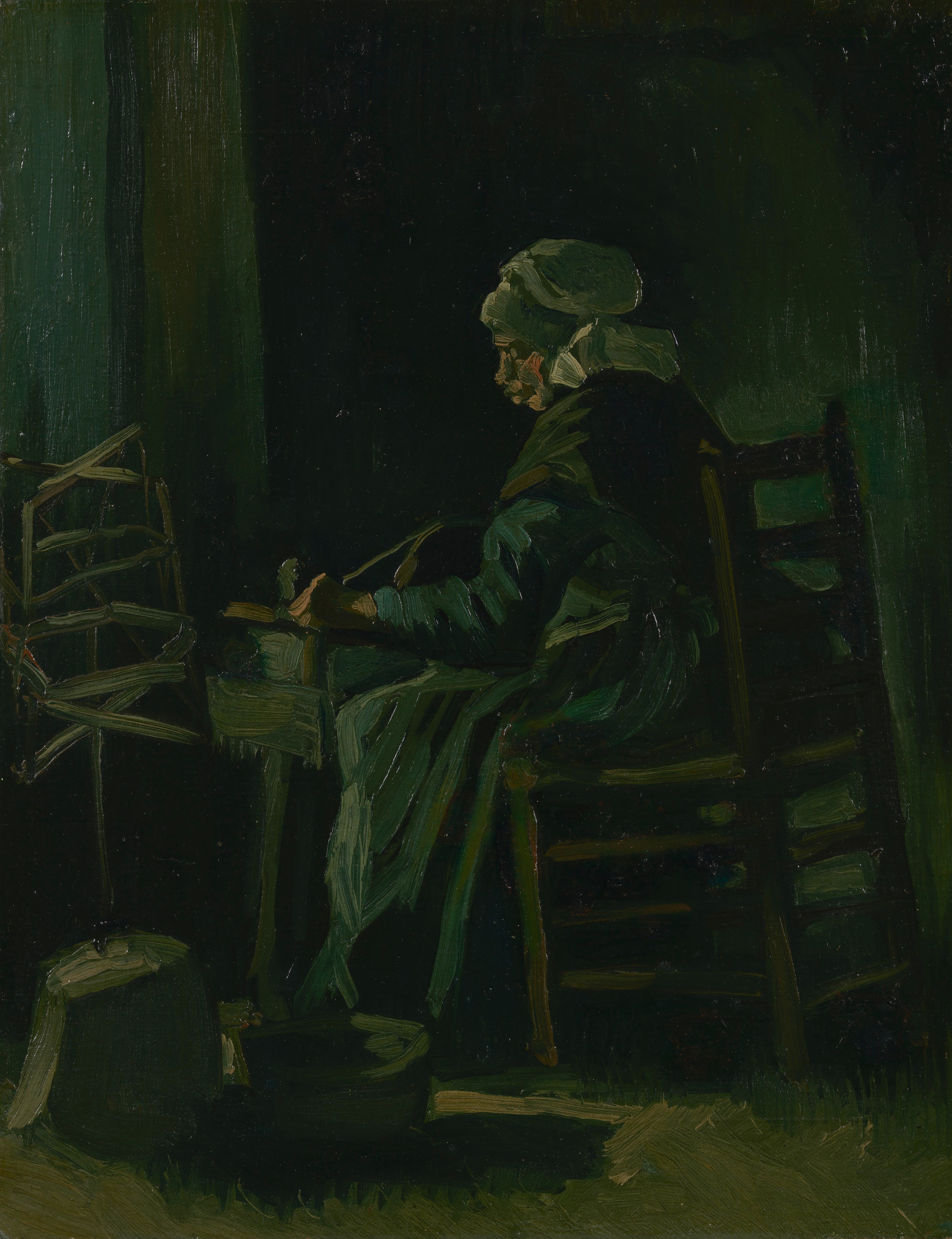 Woman Winding Yarn, 1885, by Vincent van Gogh