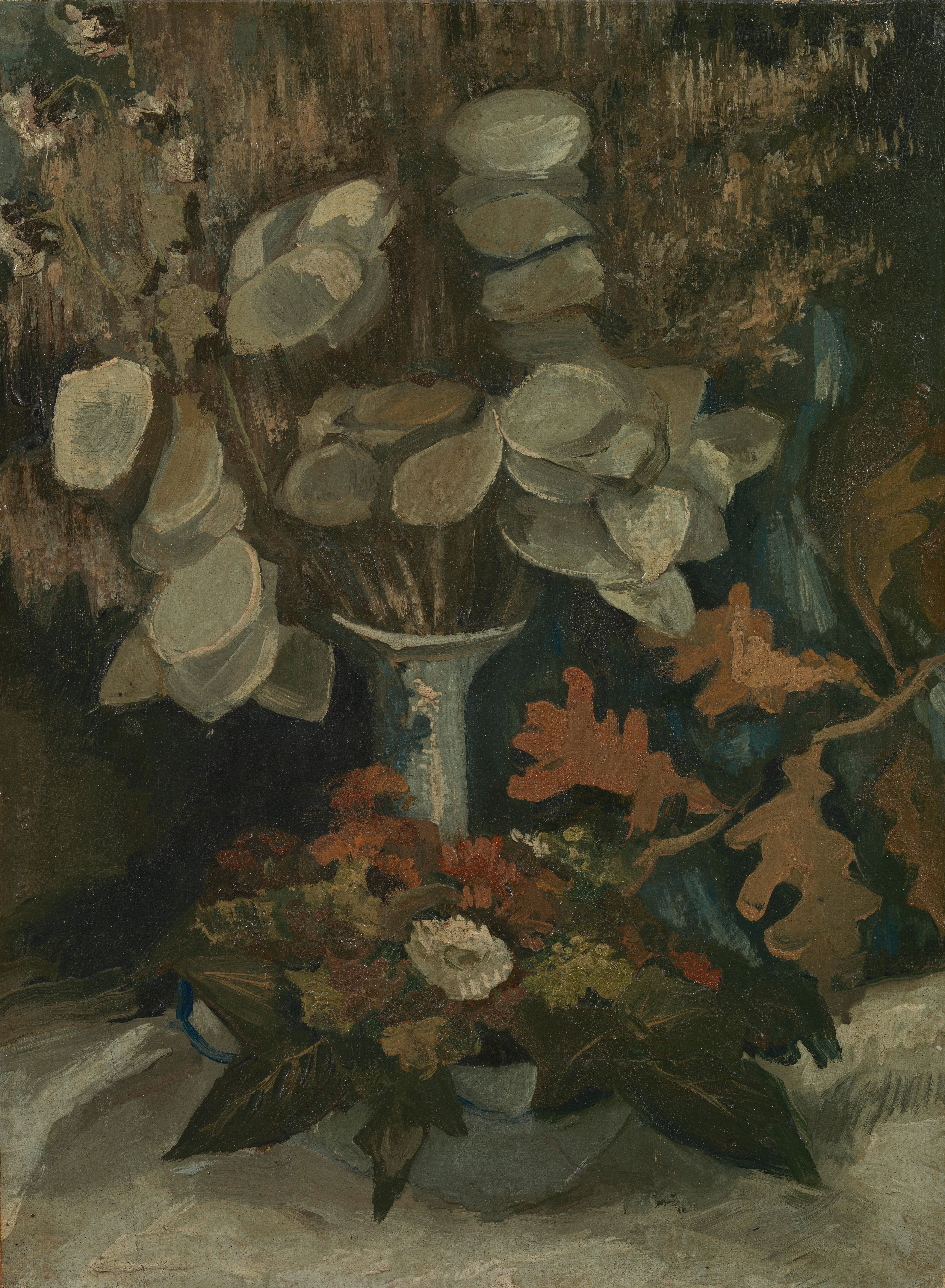 Vase with Honesty, 1884, by Vincent van Gogh
