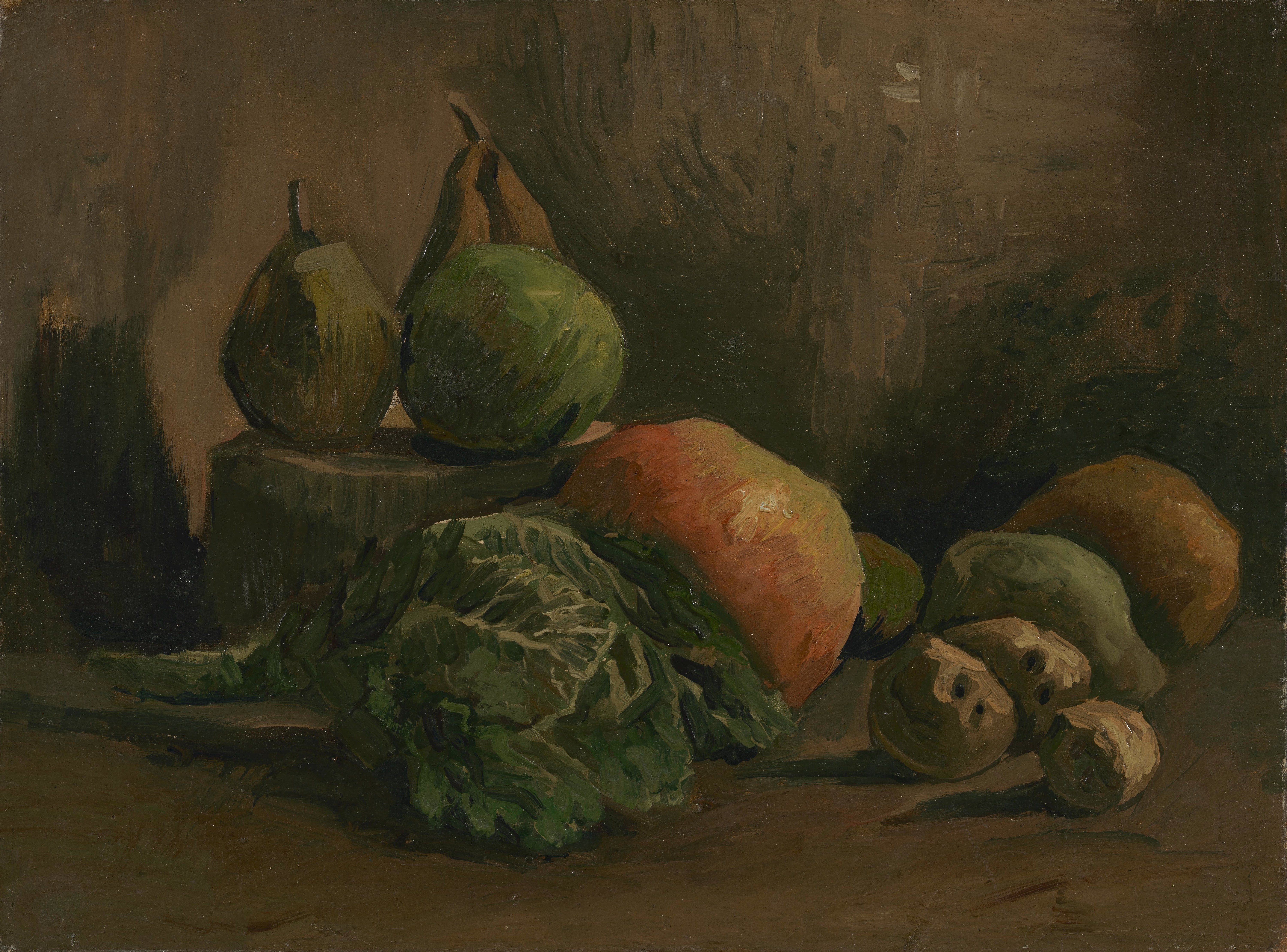 Still Life with Vegetables and Fruit, 1884, by Vincent van Gogh