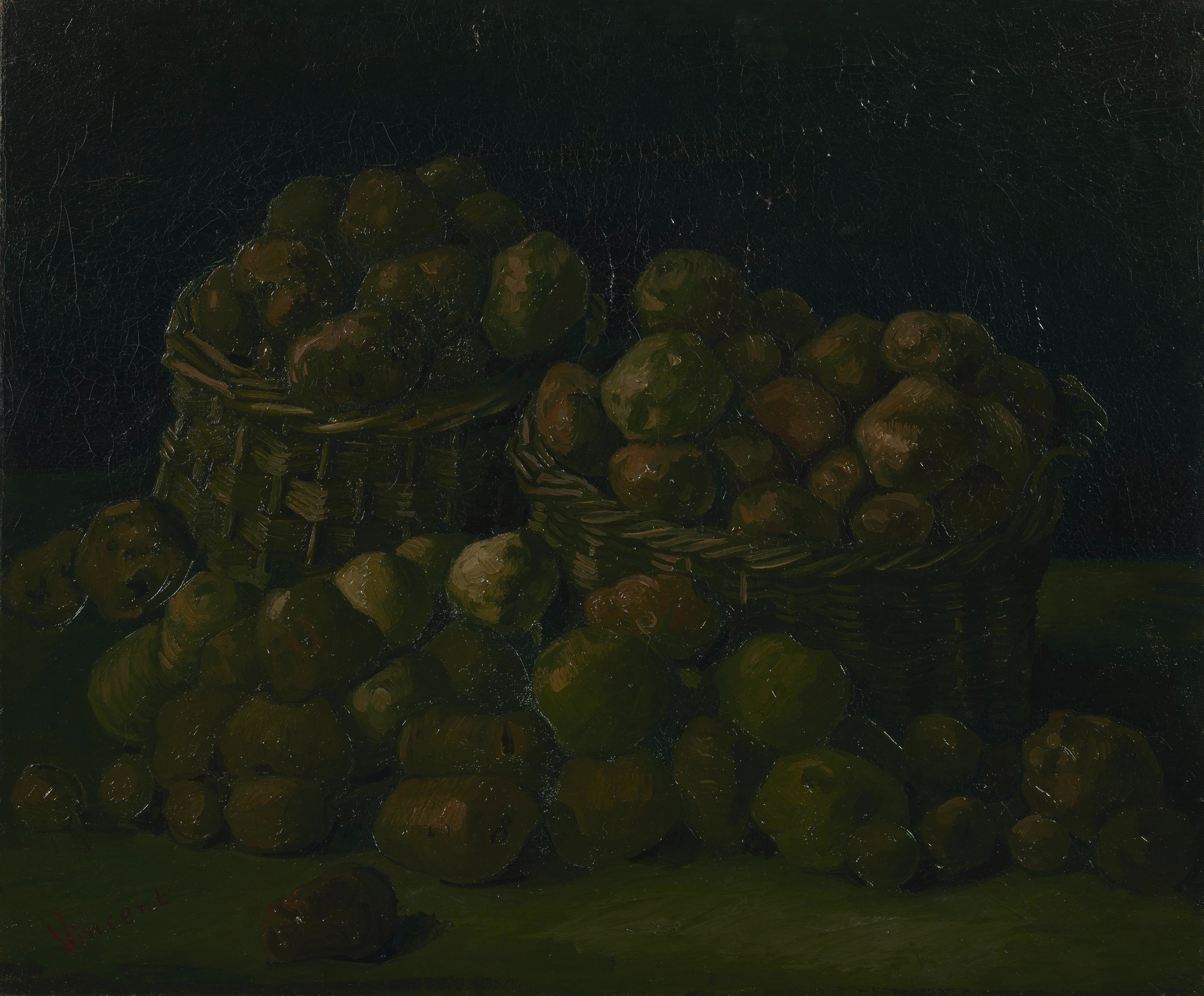 Baskets of Potatoes, 1885, by Vincent van Gogh