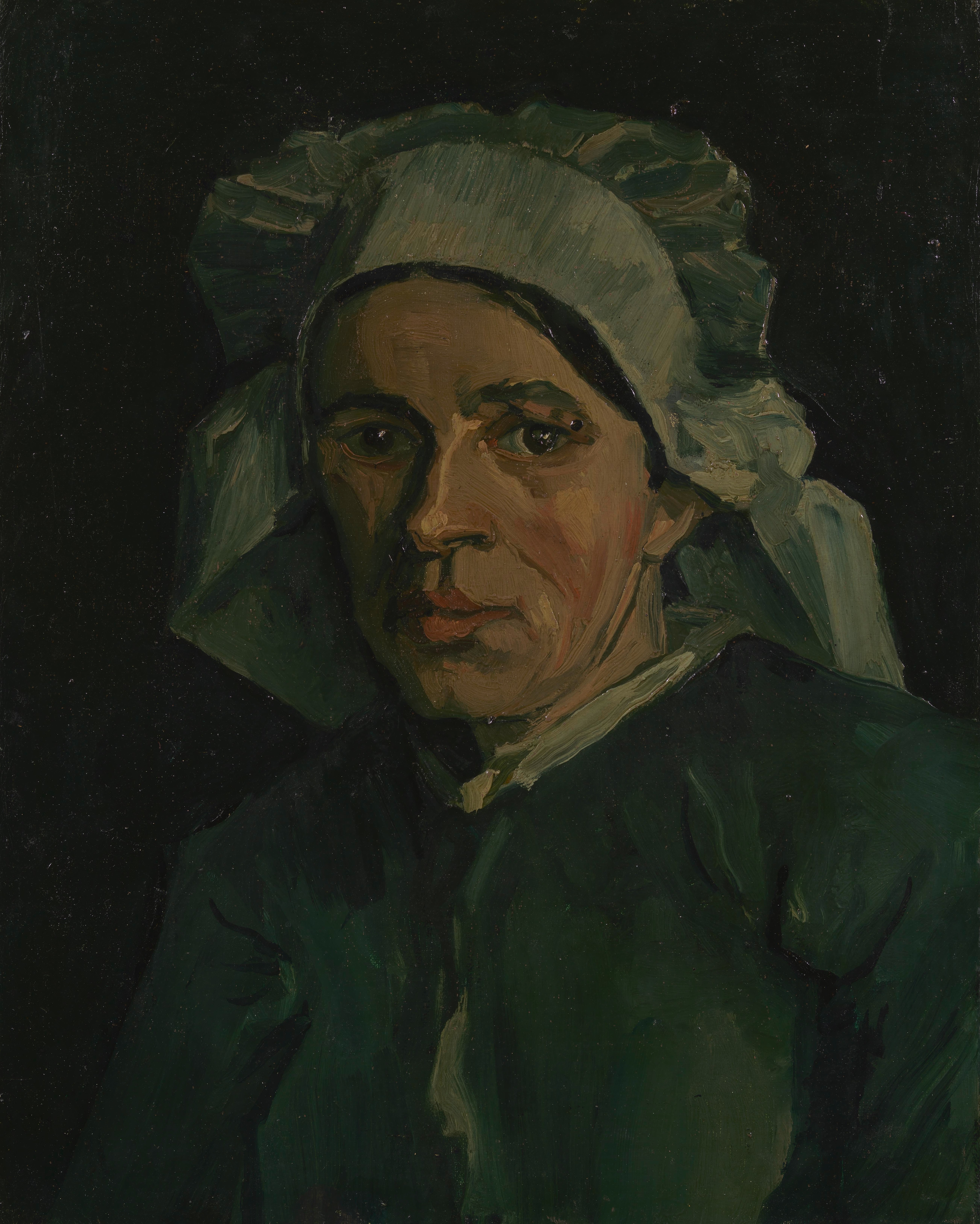 Head of a Woman, 1884-11, by Vincent van Gogh
