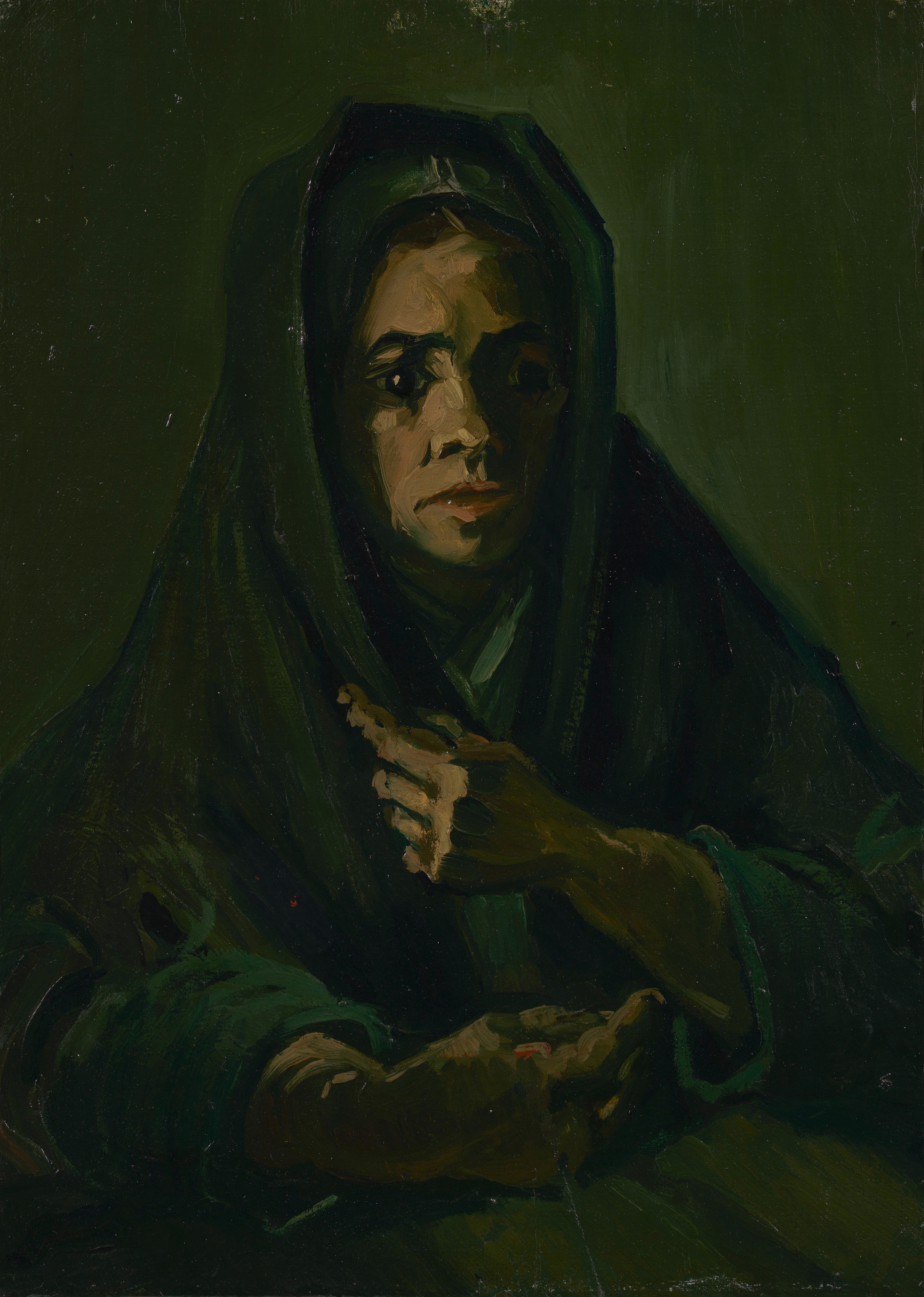 Woman with a Mourning Shawl, 1885, by Vincent van Gogh
