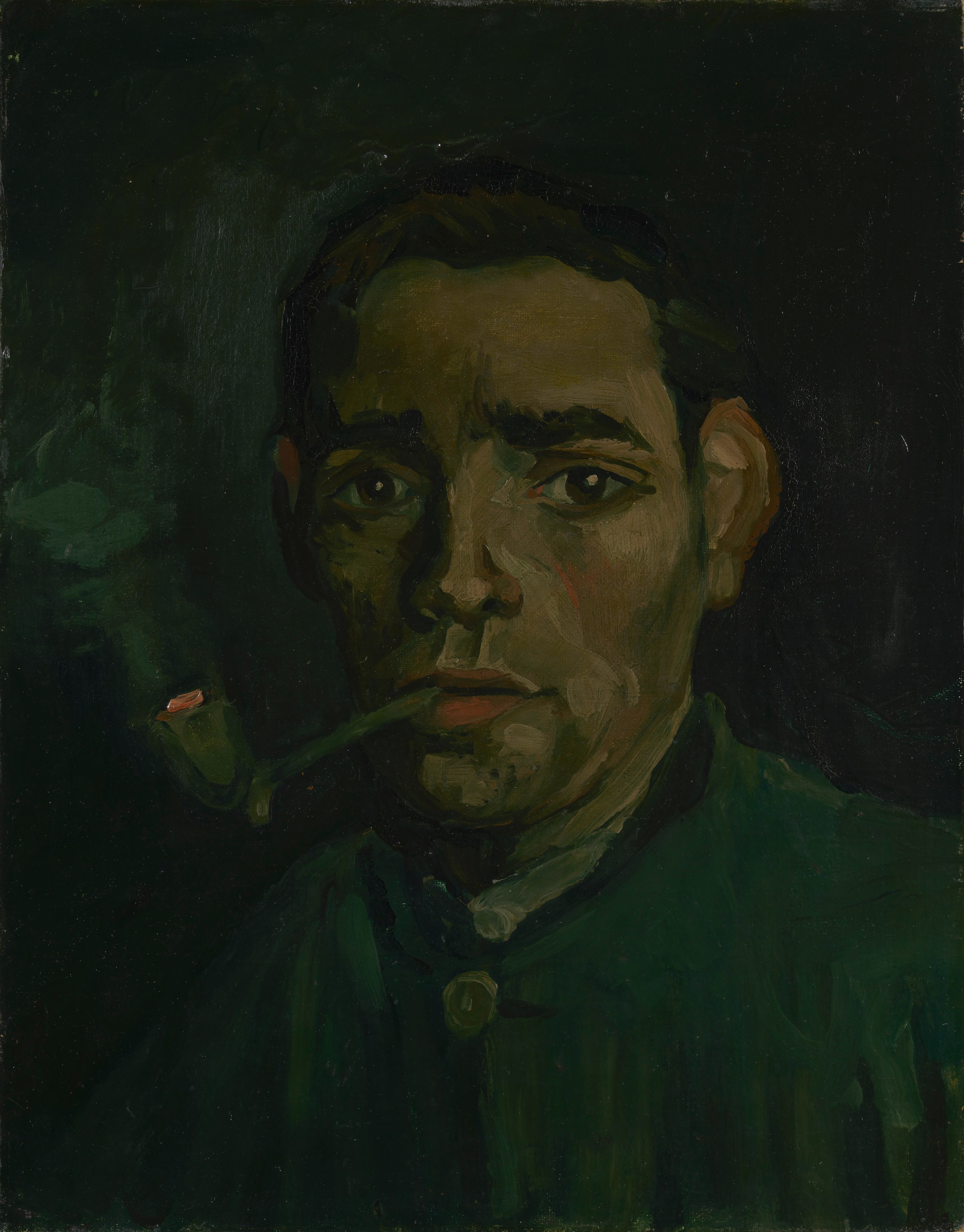 Head of a Man, 1884-11, by Vincent van Gogh