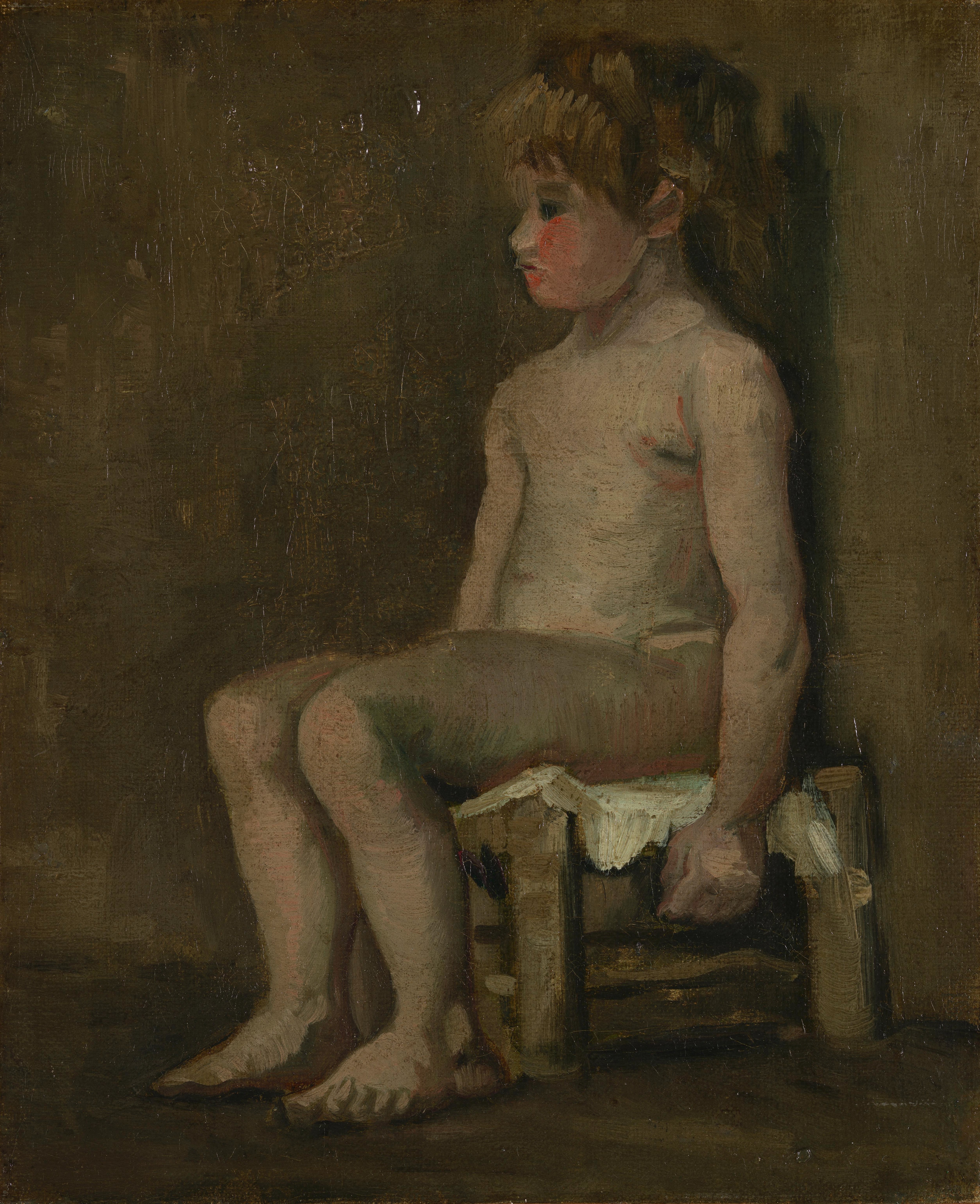 Nude Girl, Seated, 1886, by Vincent van Gogh