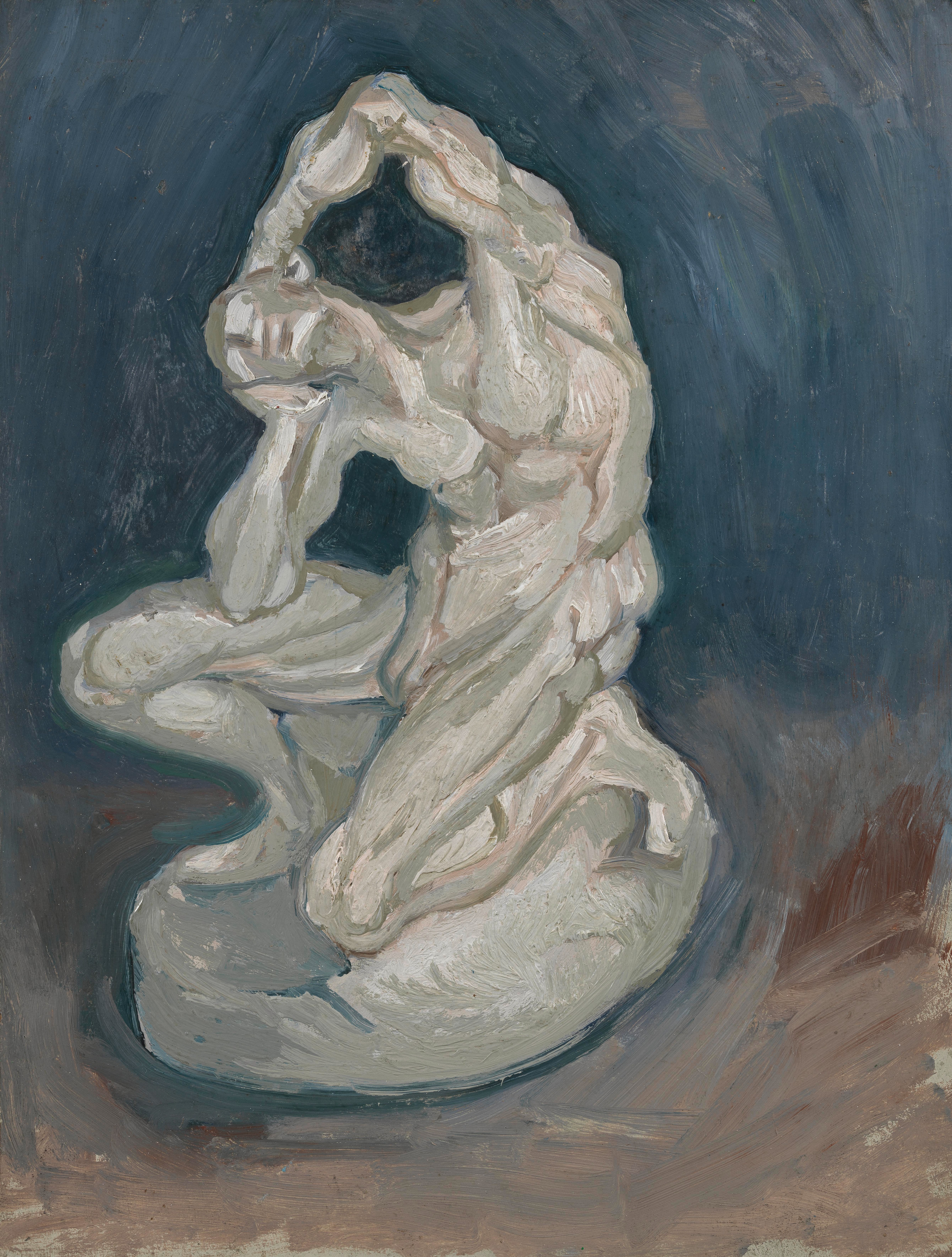Kneeling Ecorché, 1886, by Vincent van Gogh