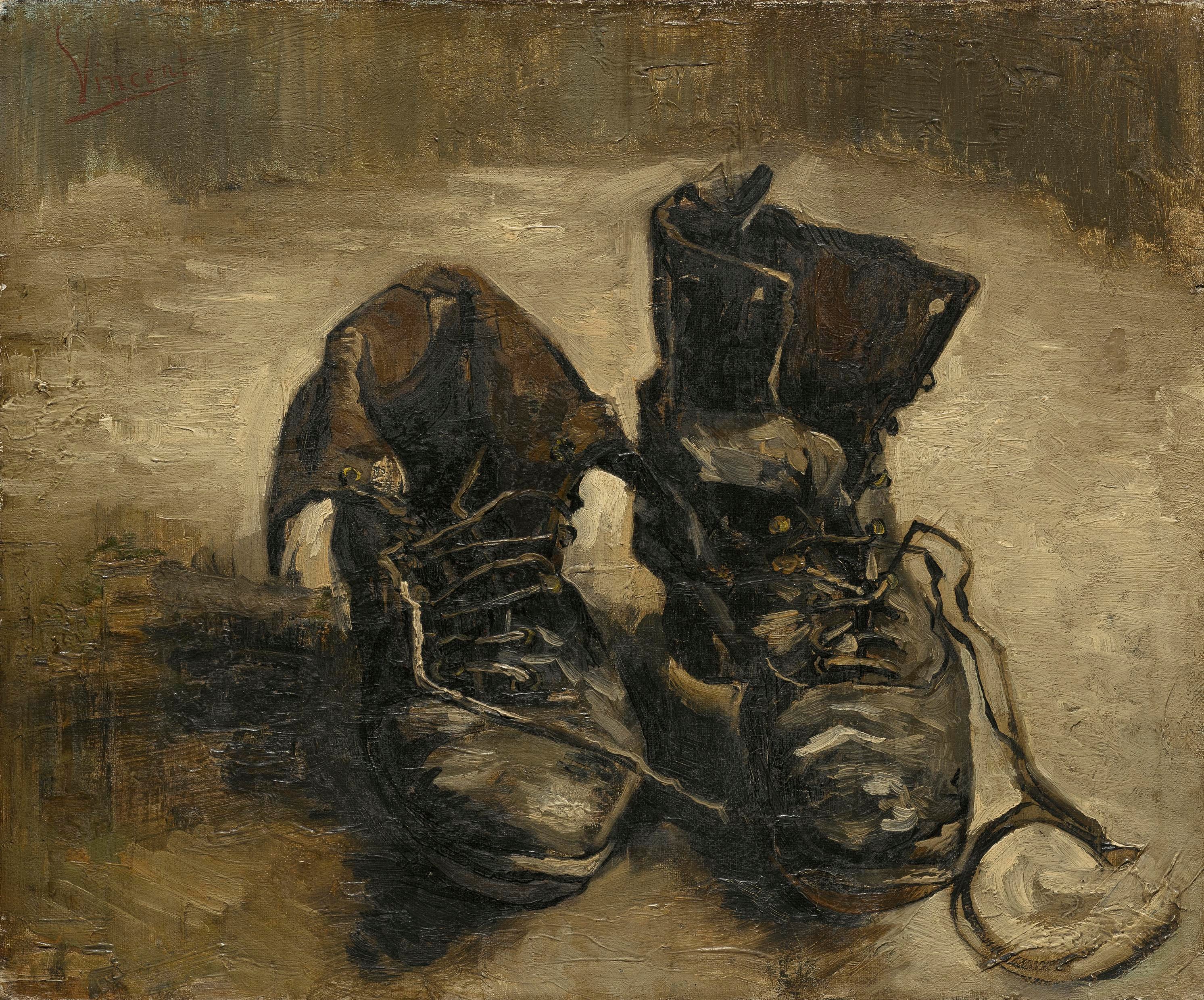 A Pair of Shoes, 1886, by Vincent van Gogh
