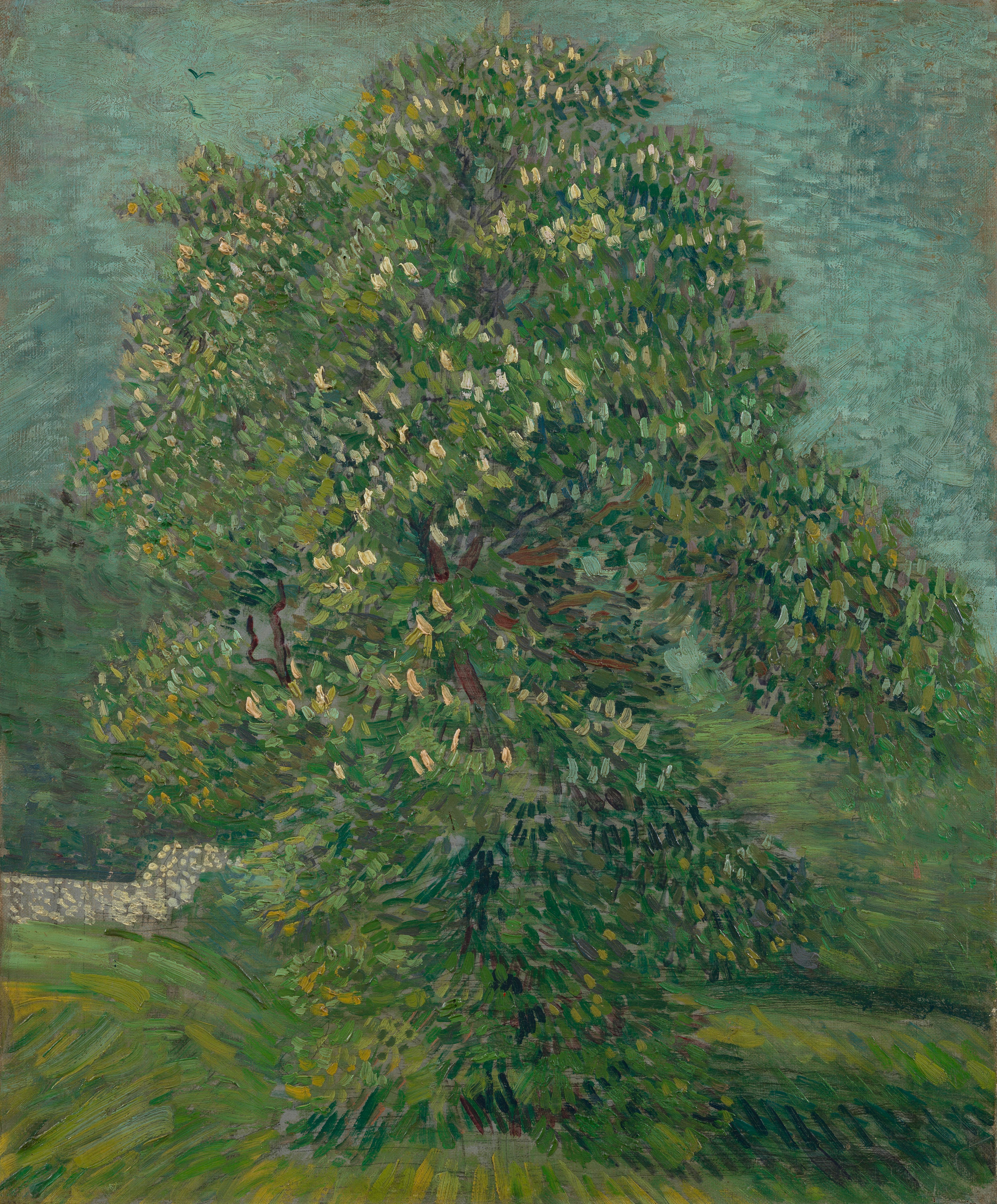 Horse Chestnut Tree in Blossom, 1887, by Vincent van Gogh