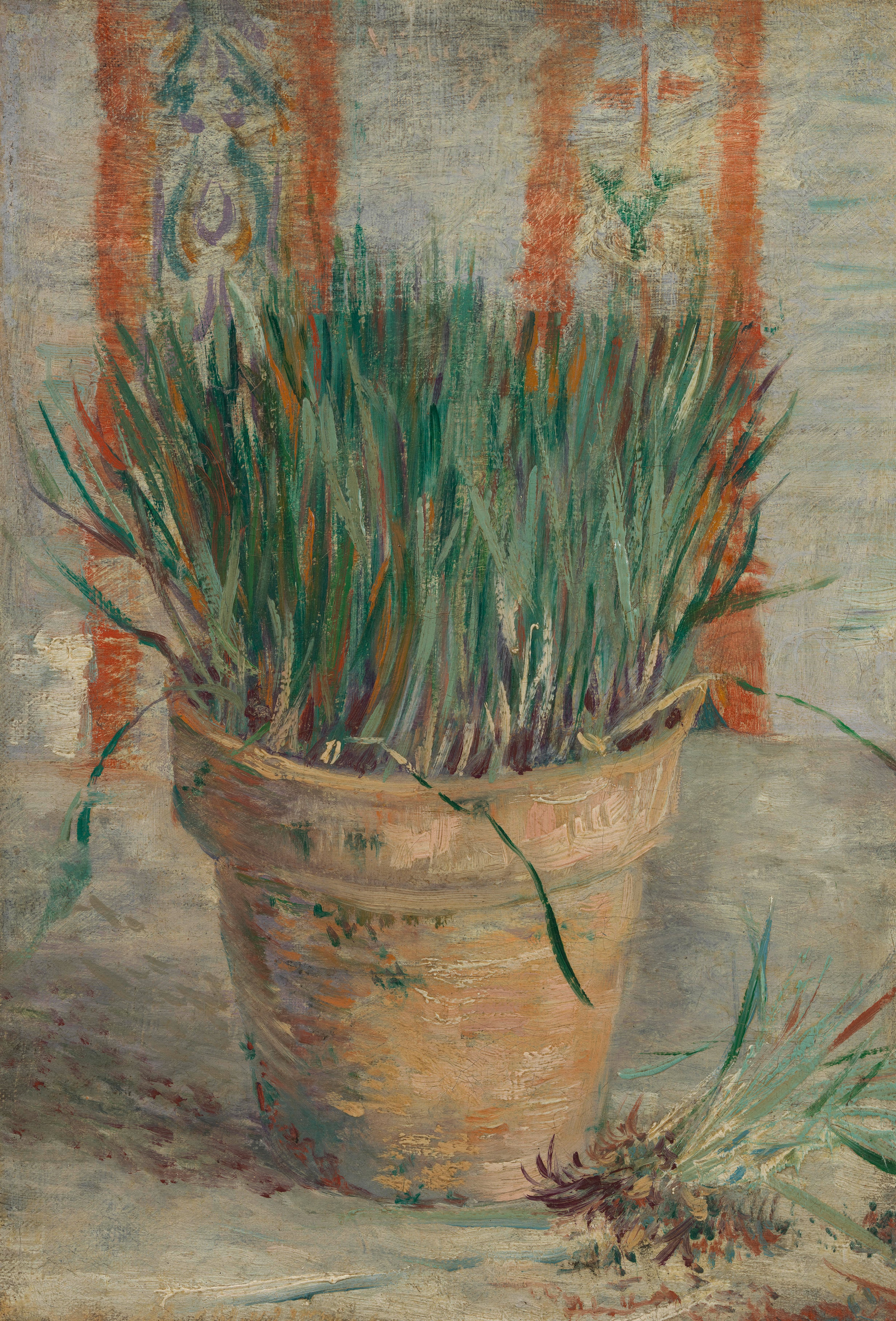 Flowerpot with Garlic Chives, 1887, by Vincent van Gogh