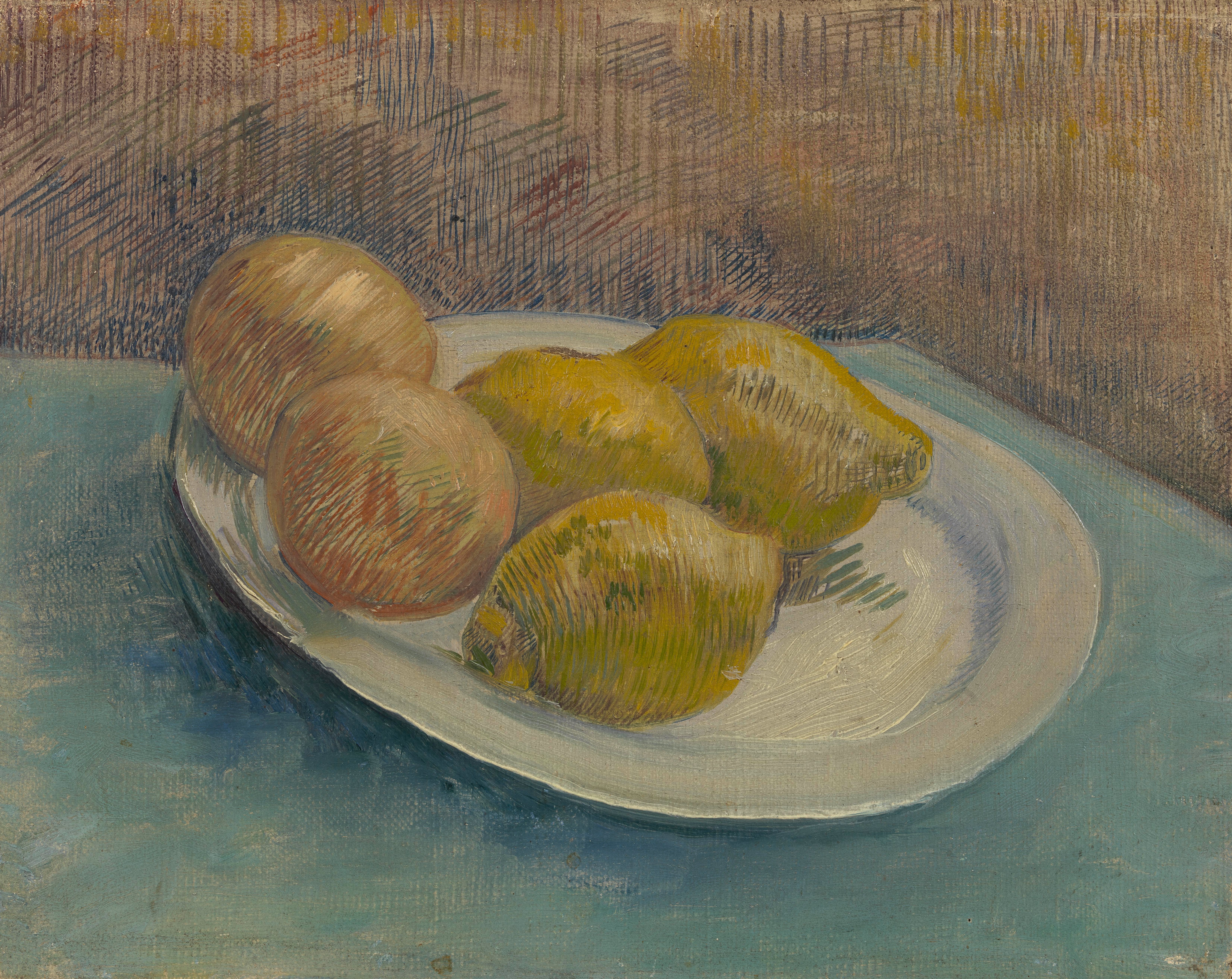 Dish with Citrus Fruit, 1887, by Vincent van Gogh