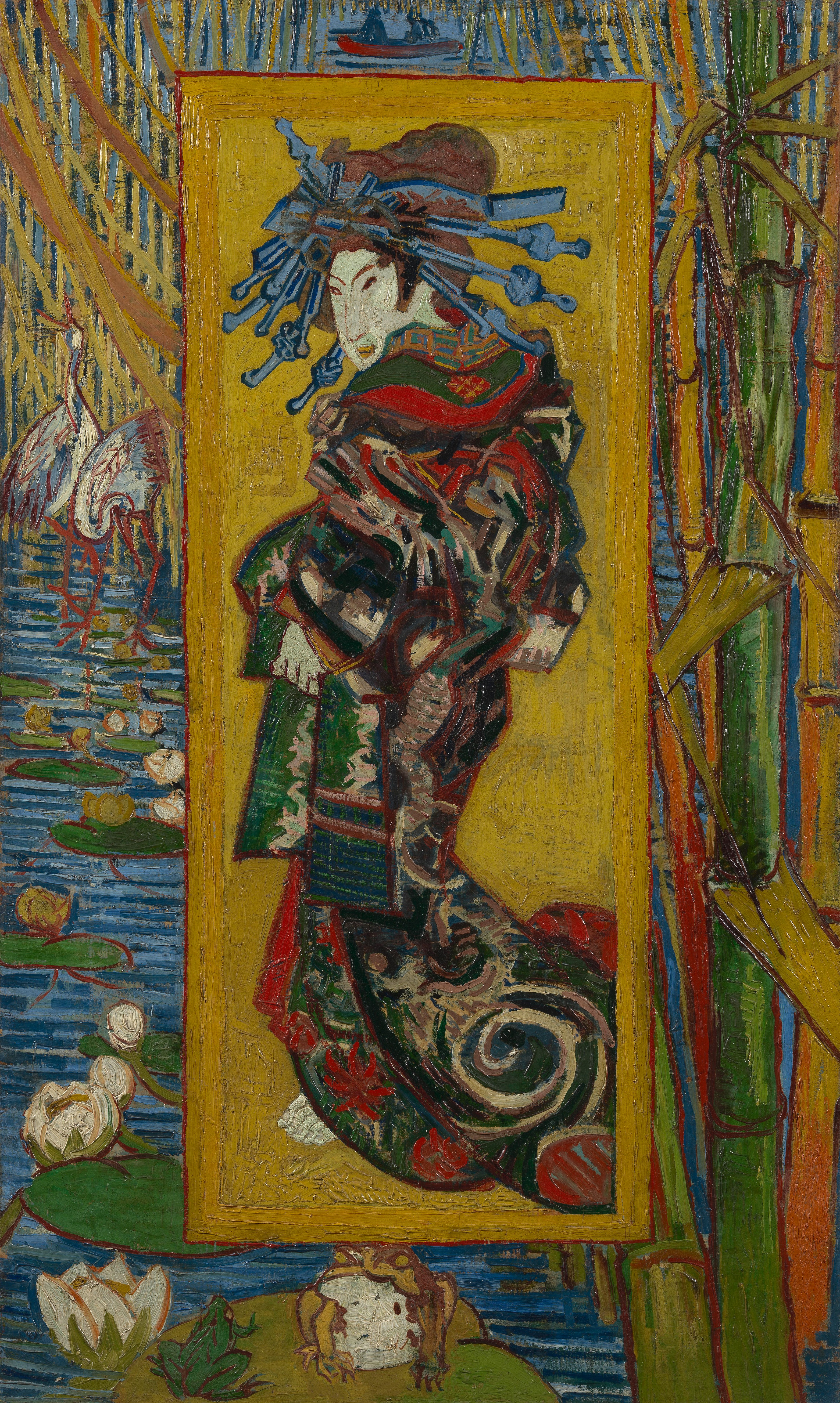 Courtesan (after Eisen), 1887, by Vincent van Gogh