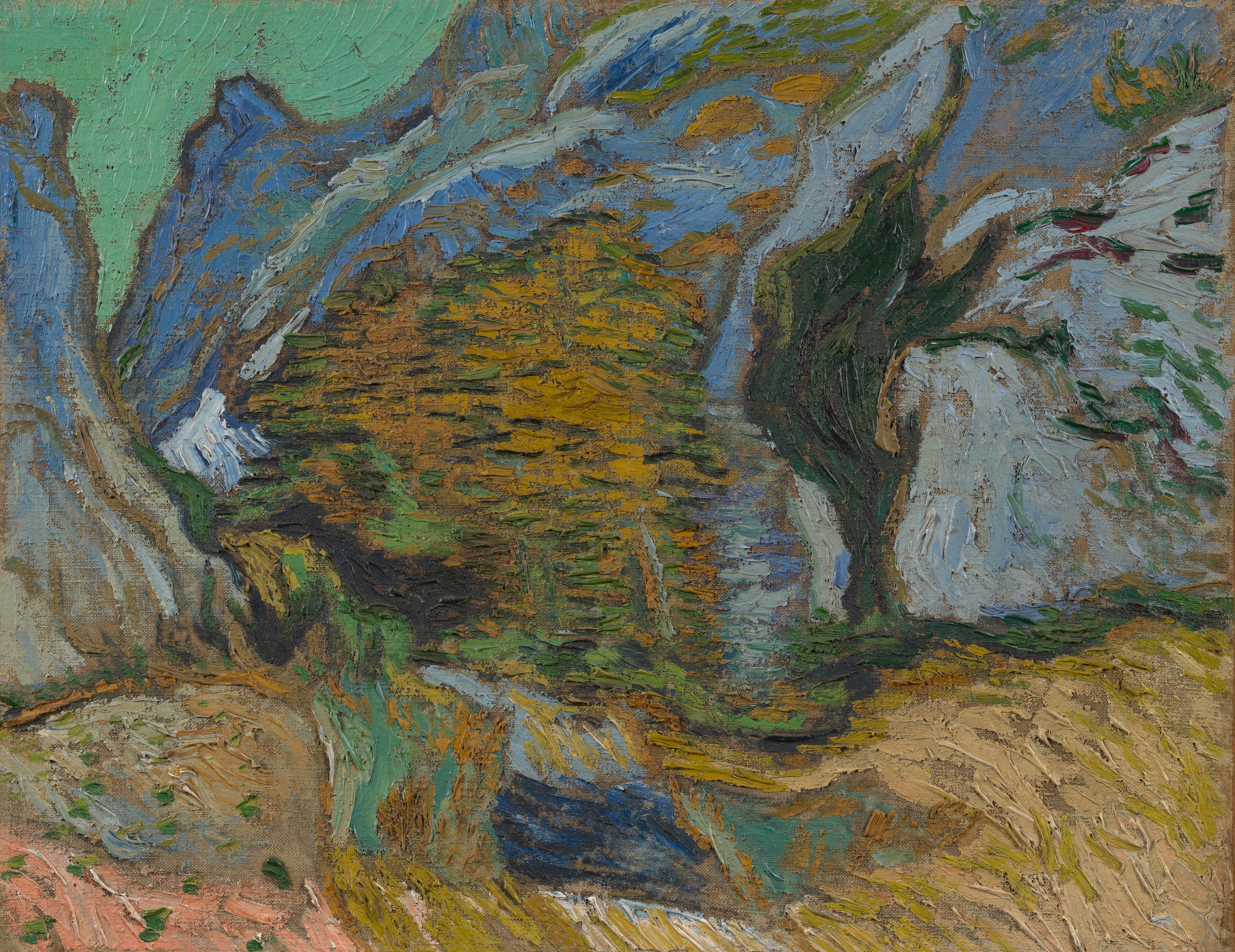 Ravine with a Small Stream, 1889, by Vincent van Gogh