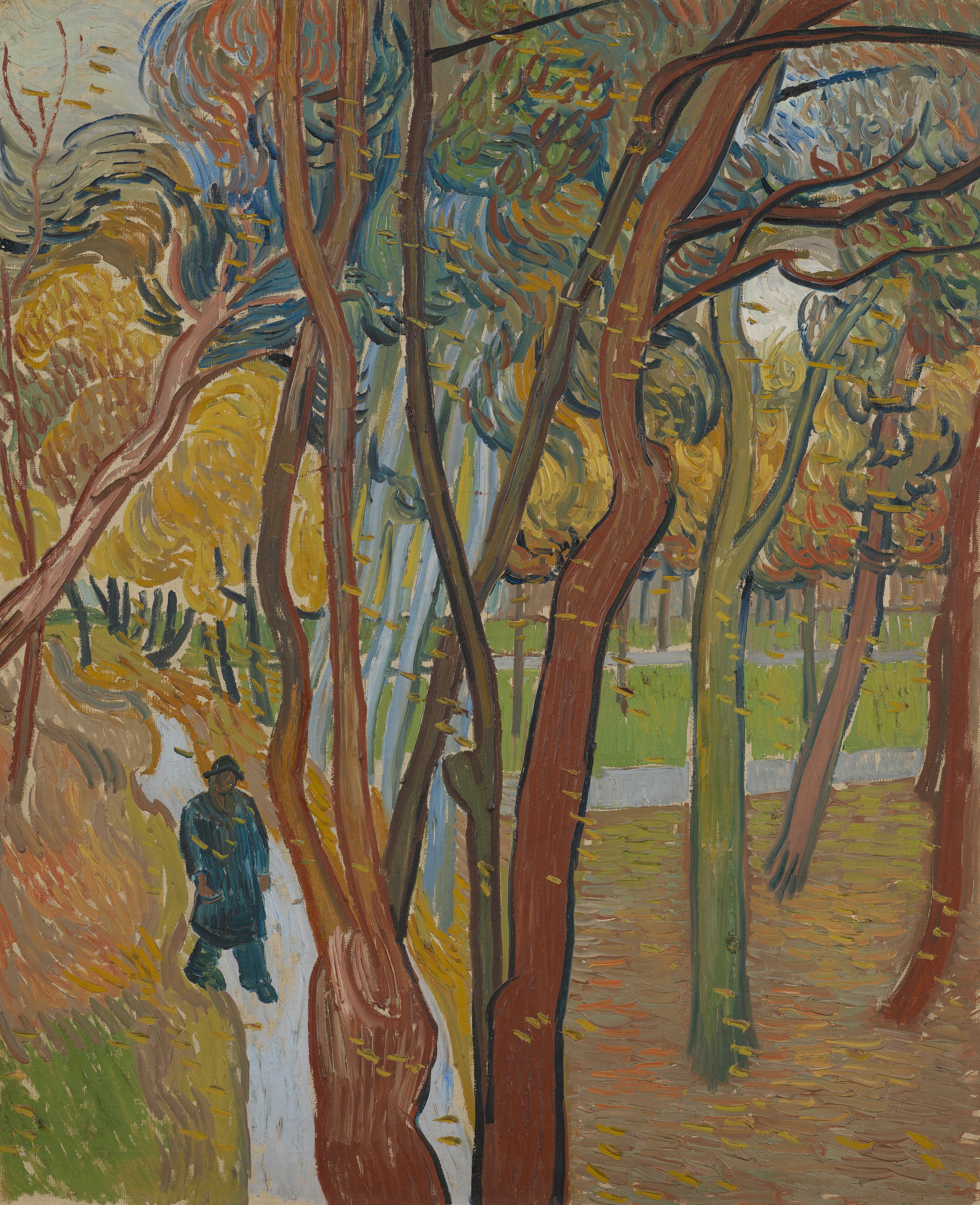 The Garden of Saint Paul's Hospital ('Leaf-Fall'), 1889, by Vincent van Gogh