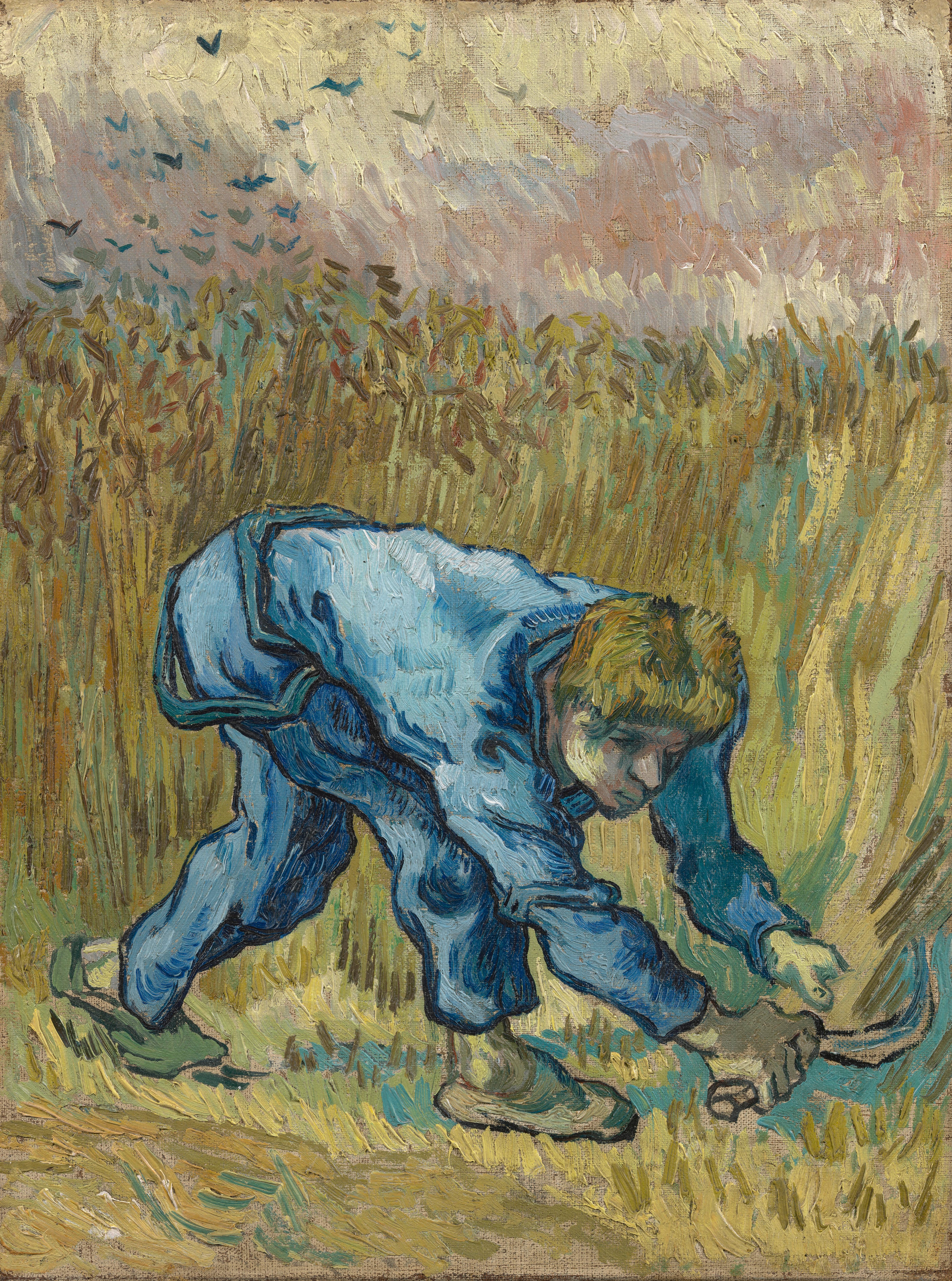 The Reaper (after Millet), 1889, by Vincent van Gogh