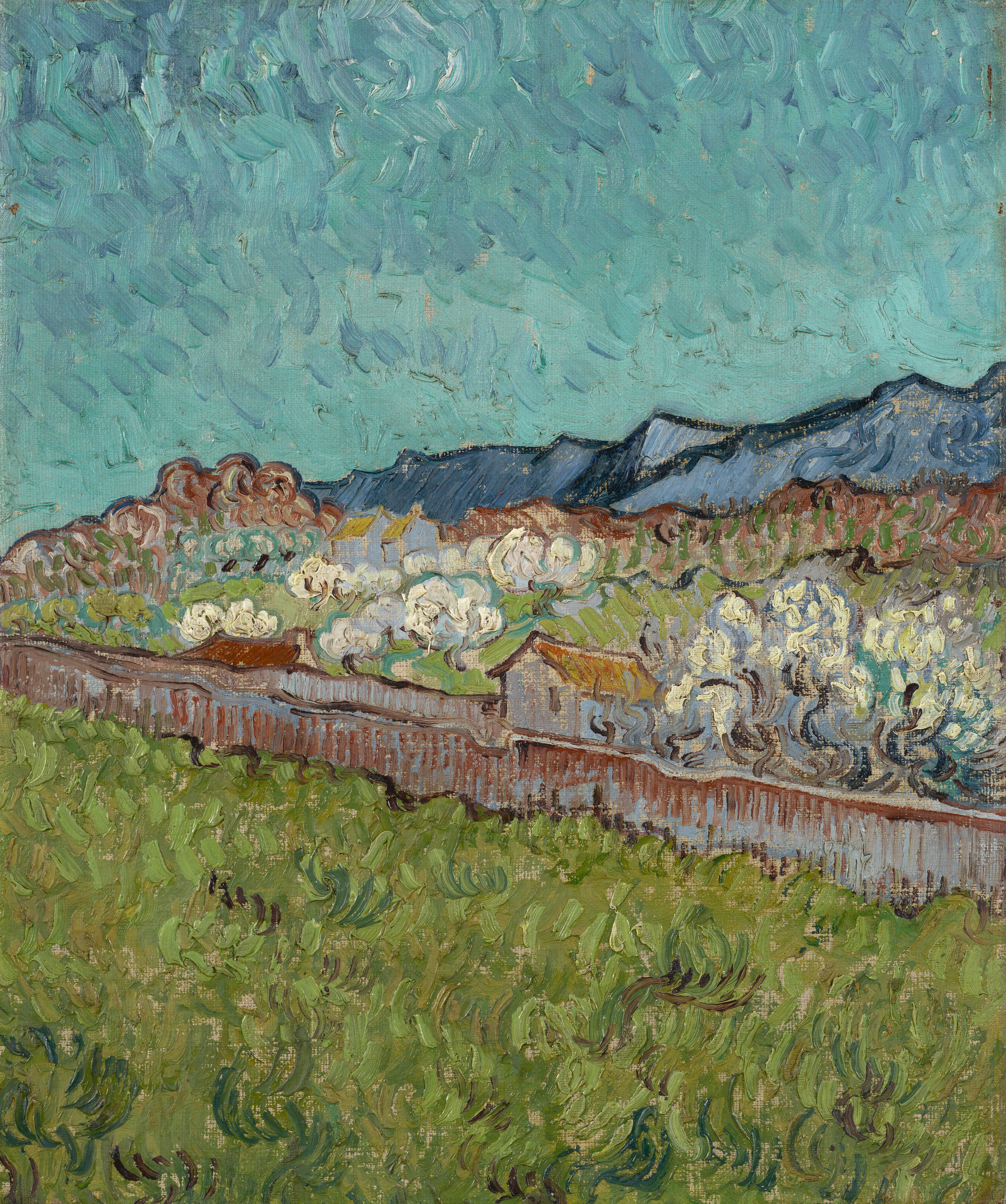 View of the Alpilles, 1890, by Vincent van Gogh