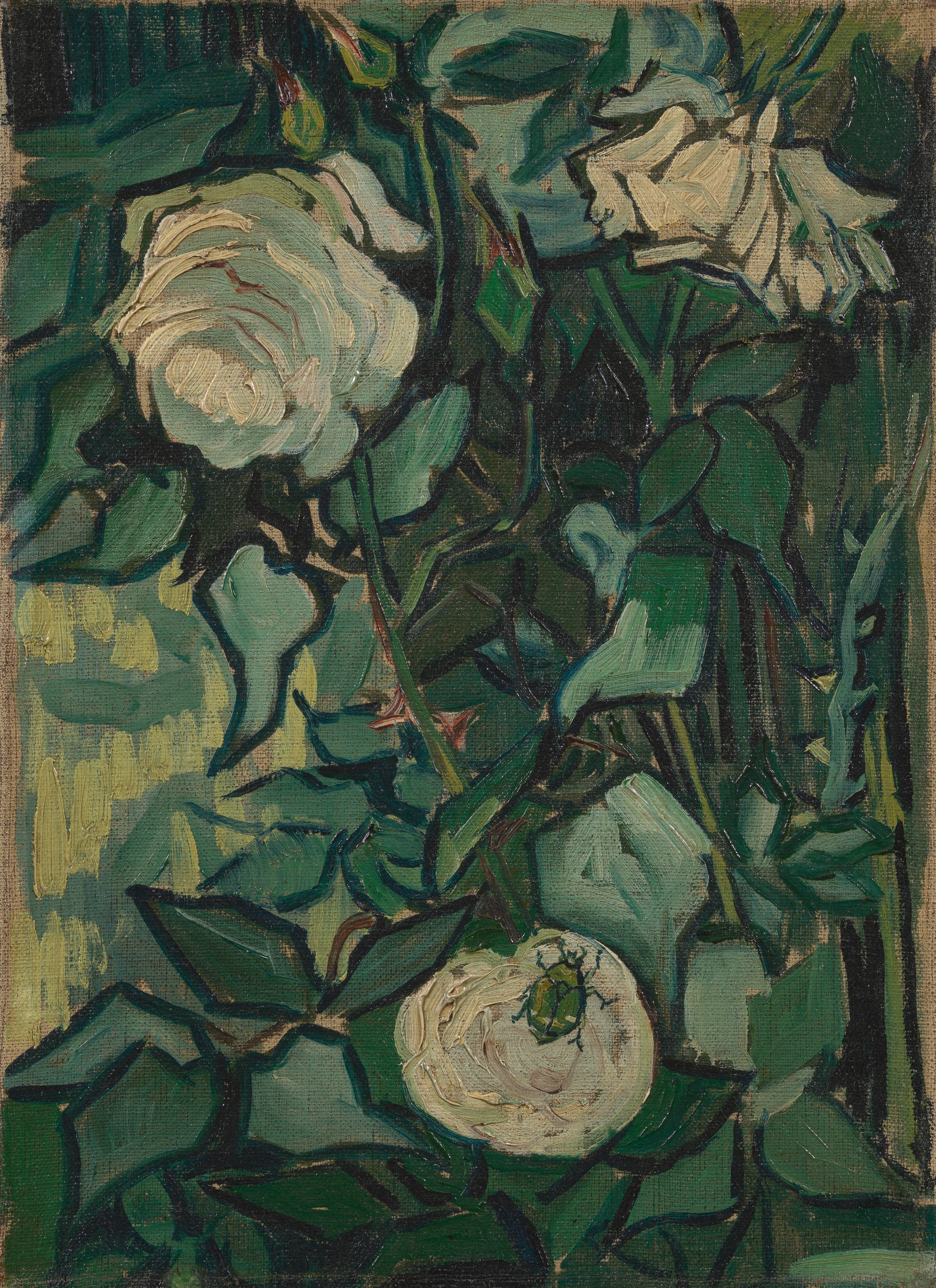 Roses, 1889, by Vincent van Gogh