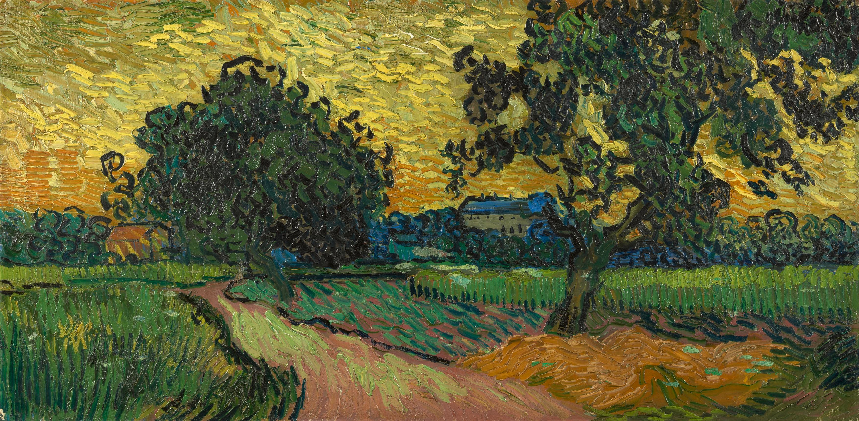 Landscape at Twilight, 1890, by Vincent van Gogh
