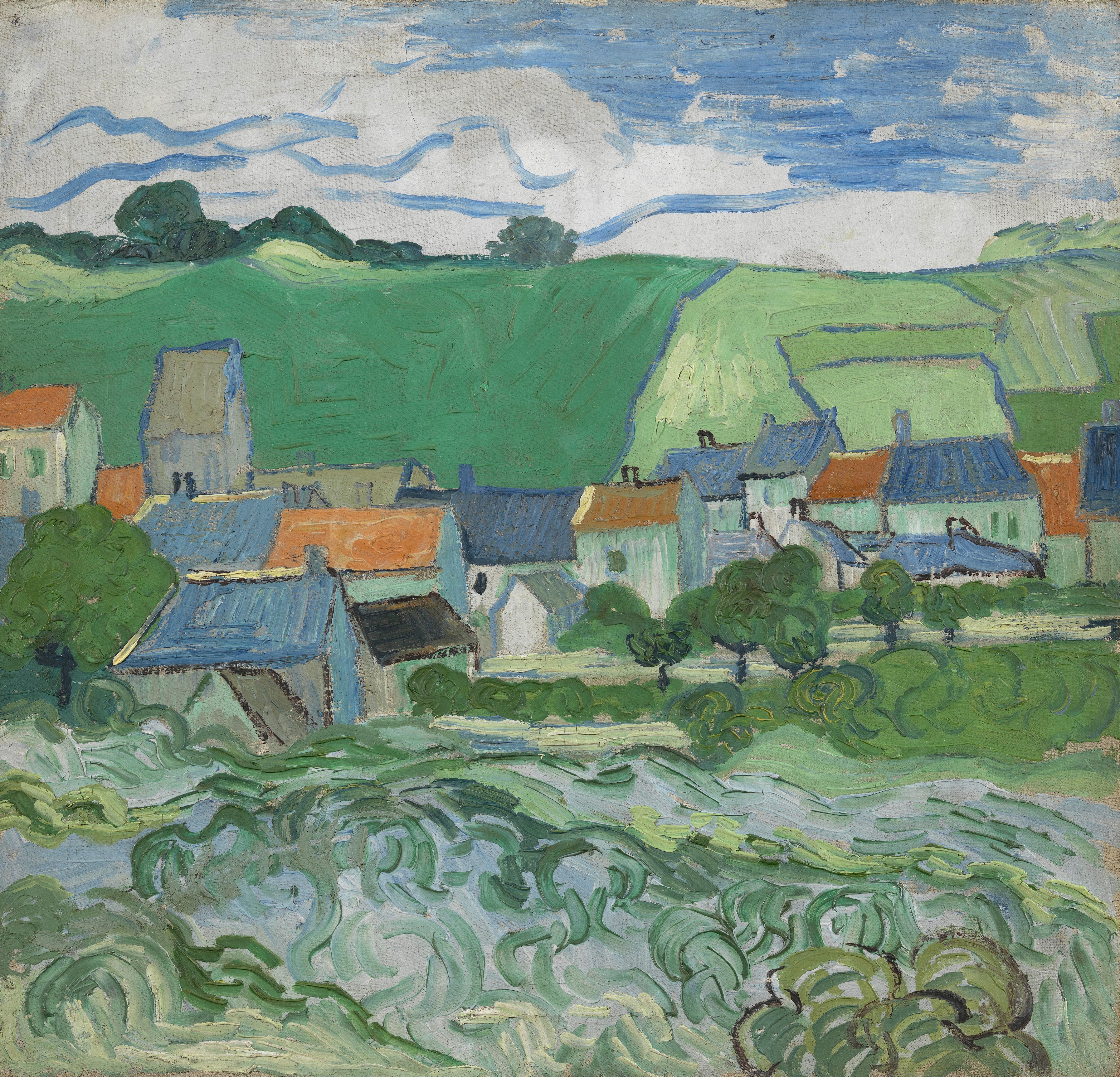 View of Auvers, 1890, by Vincent van Gogh