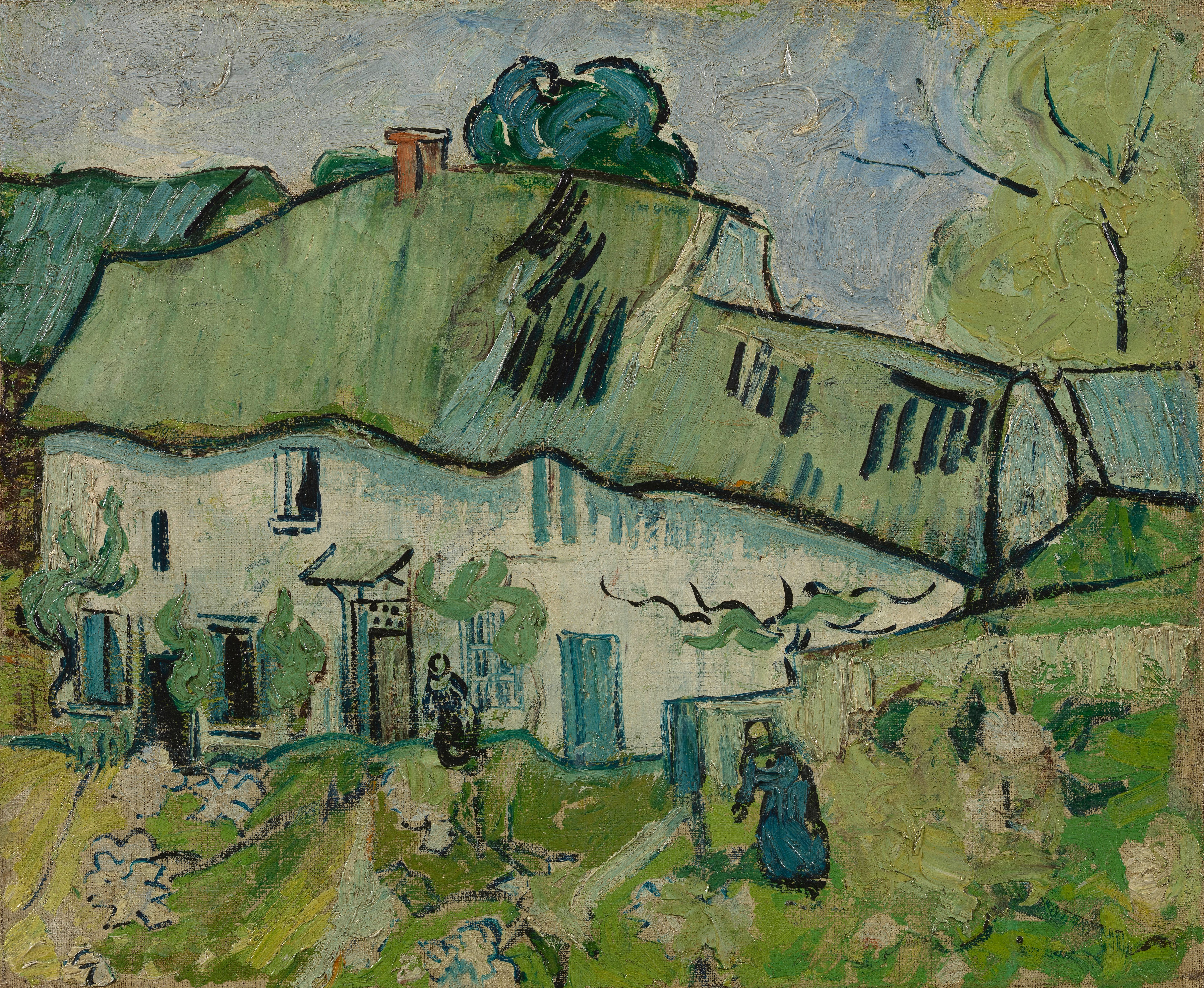 Farmhouse, 1890, by Vincent van Gogh