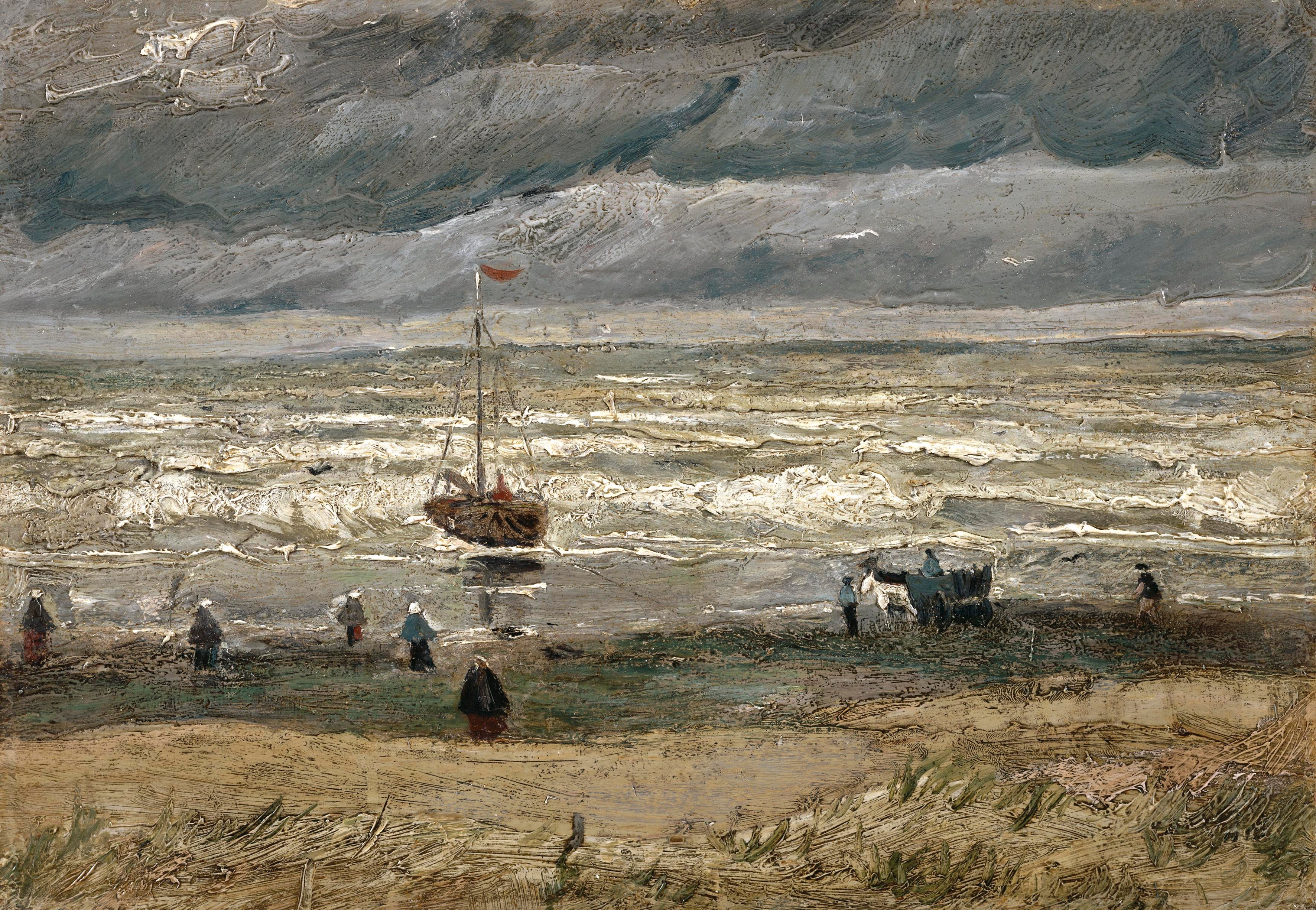 View of the Sea at Scheveningen, 1882-08, by Vincent van Gogh