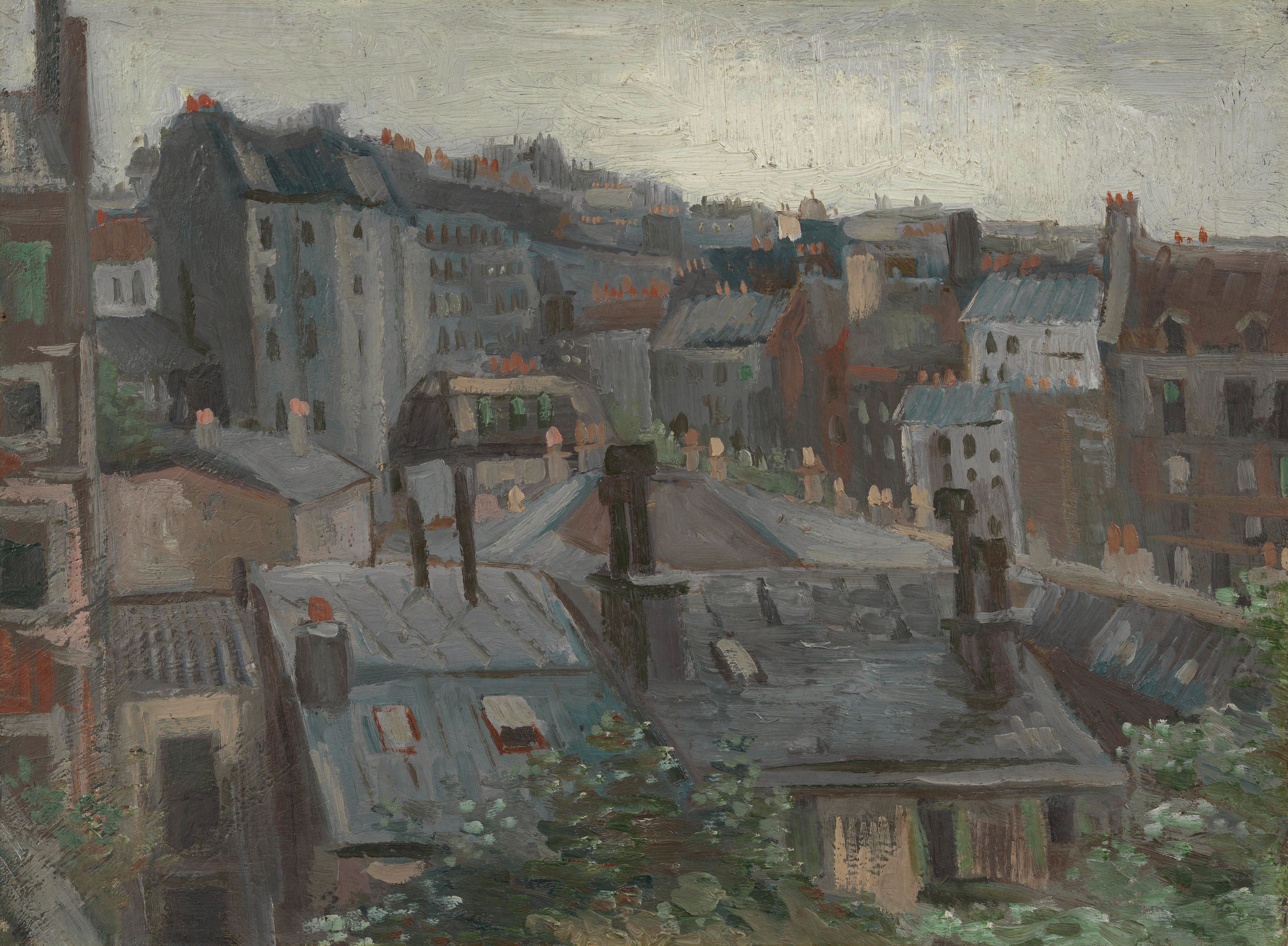 View from Vincent's Studio, 1886, by Vincent van Gogh