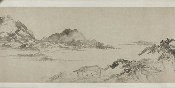 A work made of handscroll; ink on paper.
