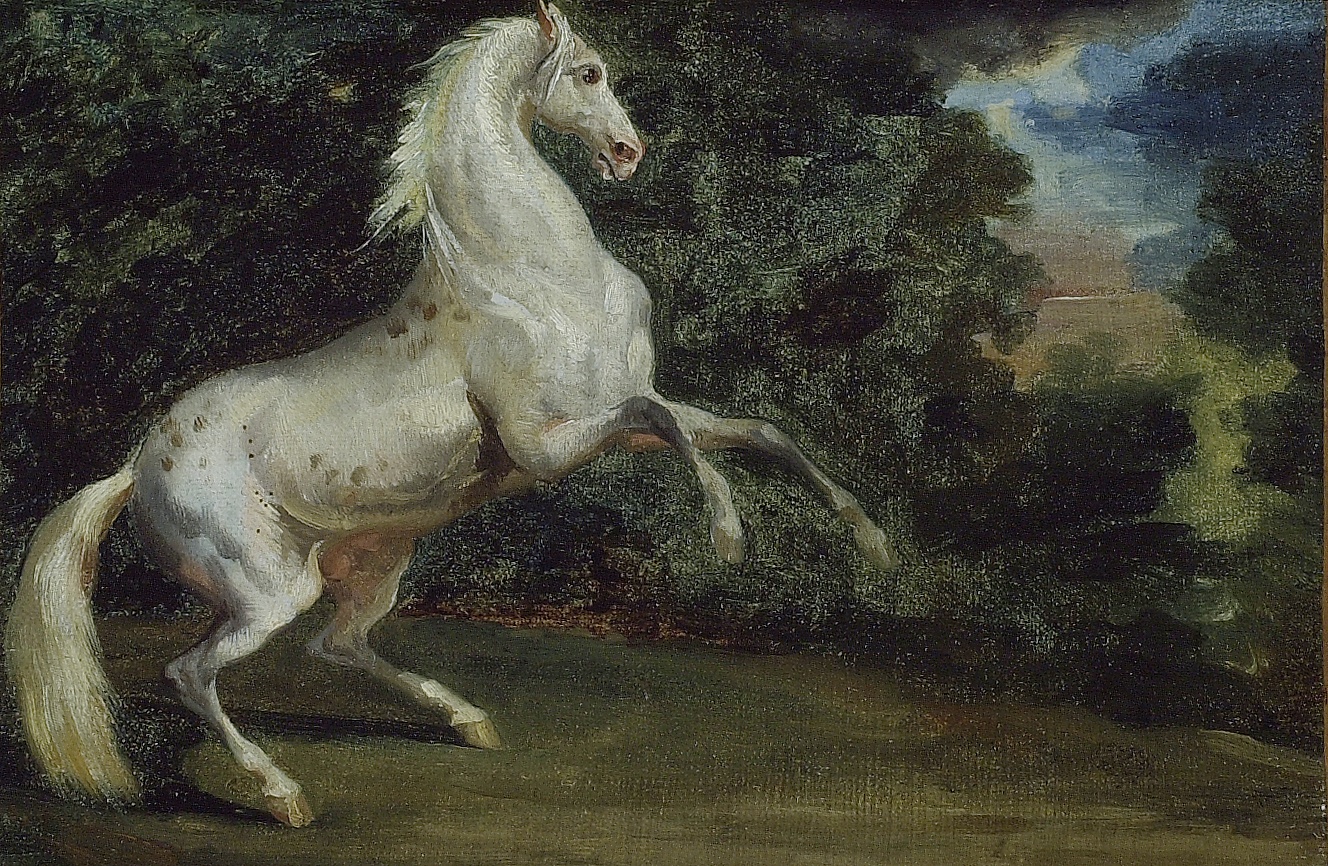 A work made of oil on canvas.