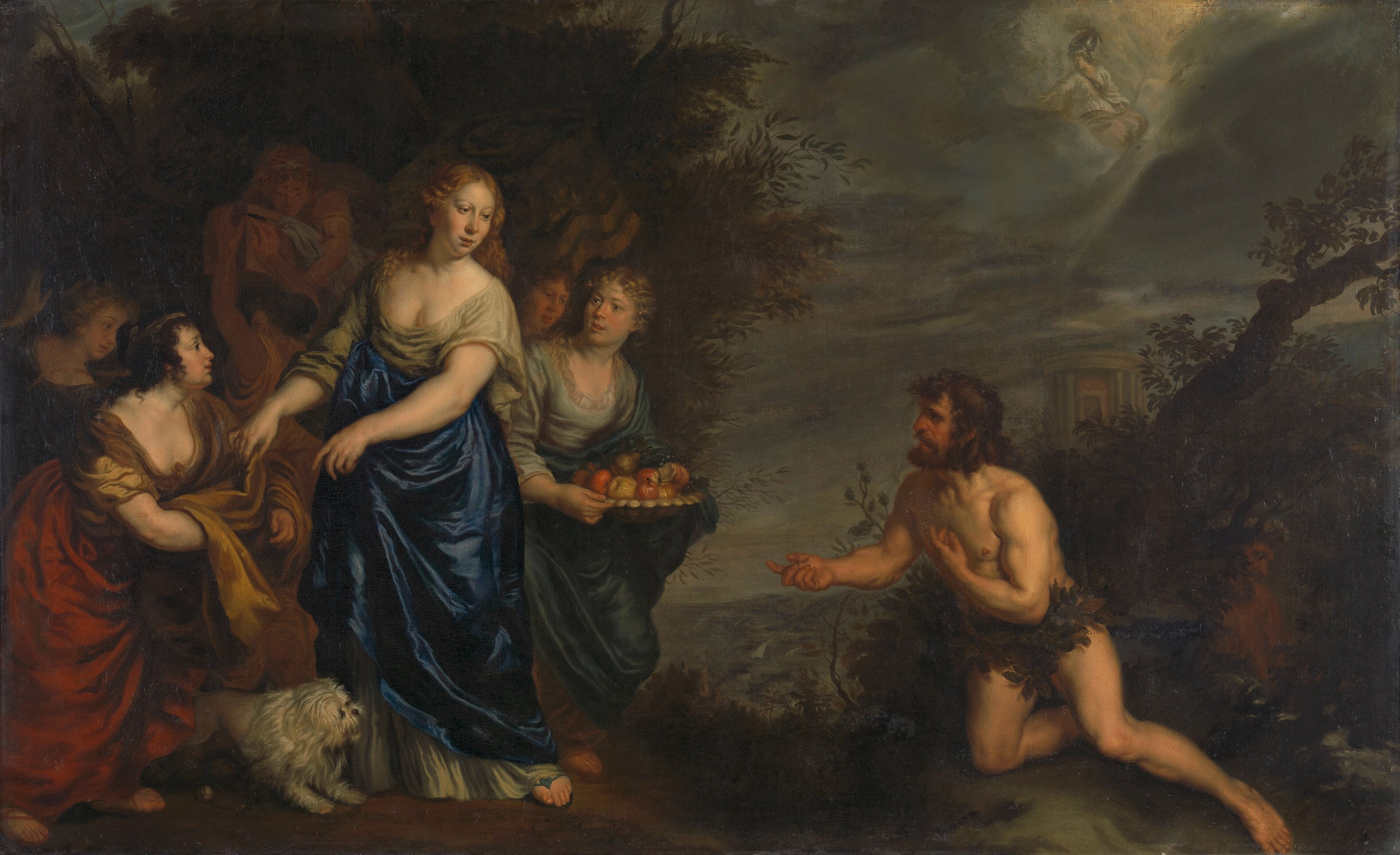 Odysseus and Nausicaa by Joachim von Sandrart the Elder