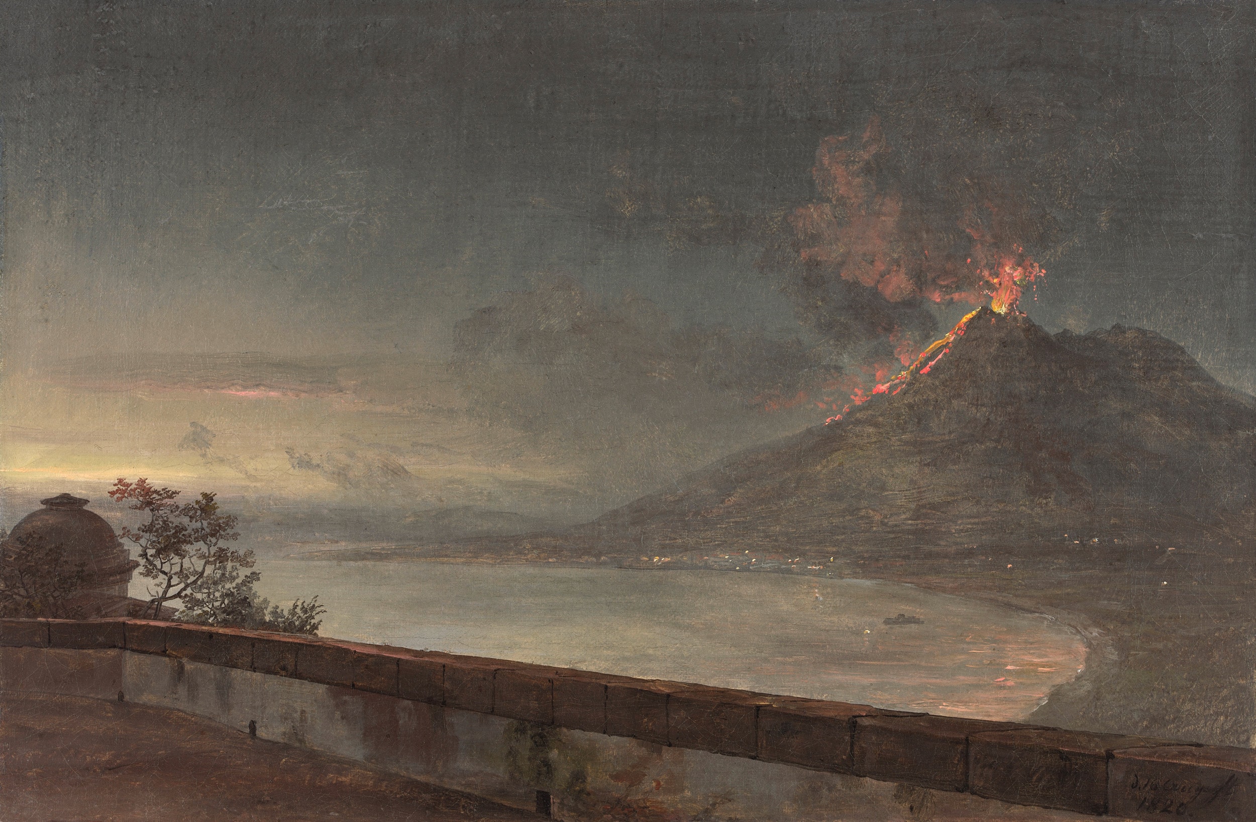 View of Vesuvius from Villa Quisisana by Johan Christian Dahl