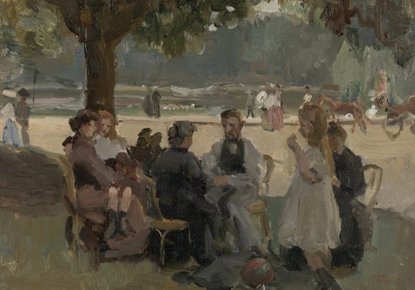 In the Bois de Boulogne close to Paris by Isaac Israëls