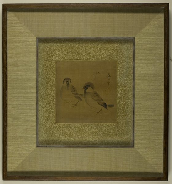 A work made of mounted painting; ink on paper.