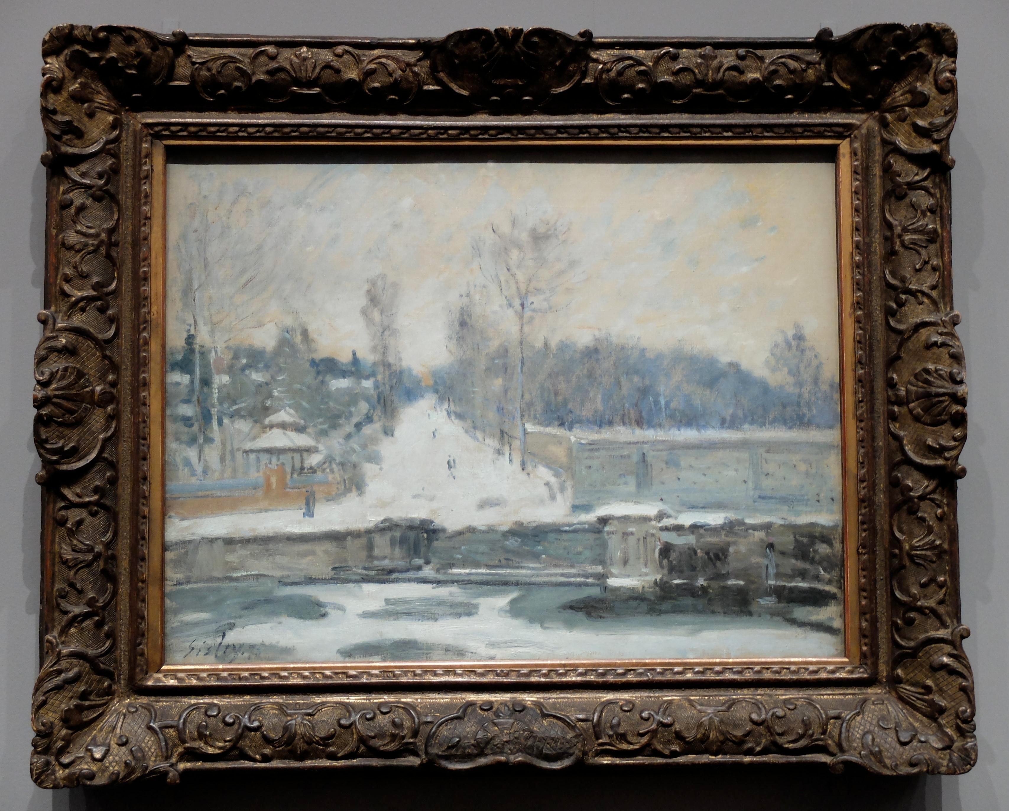 The Watering Place at Marly-le-Roi by Alfred Sisley