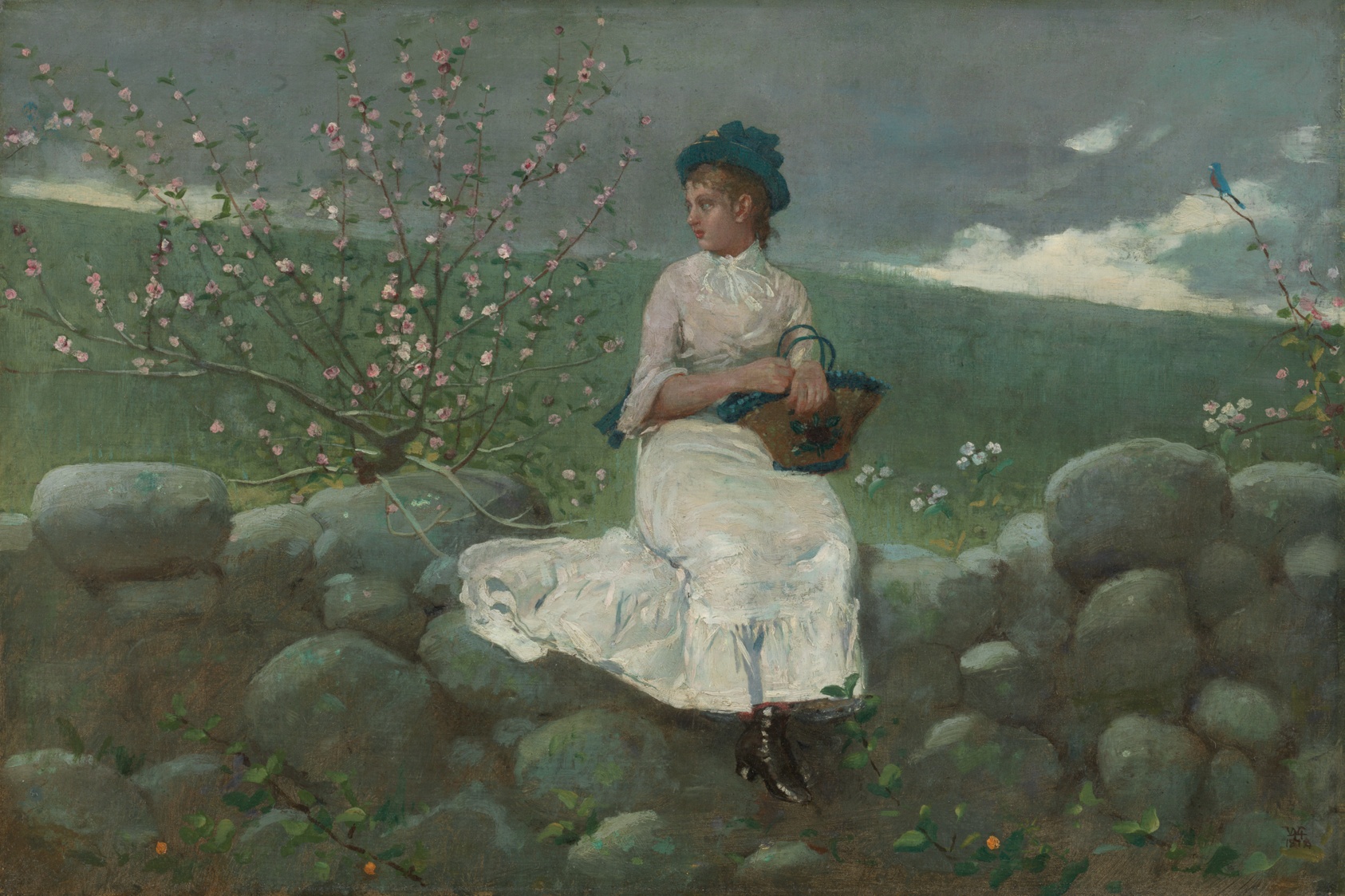 A work made of oil on canvas.