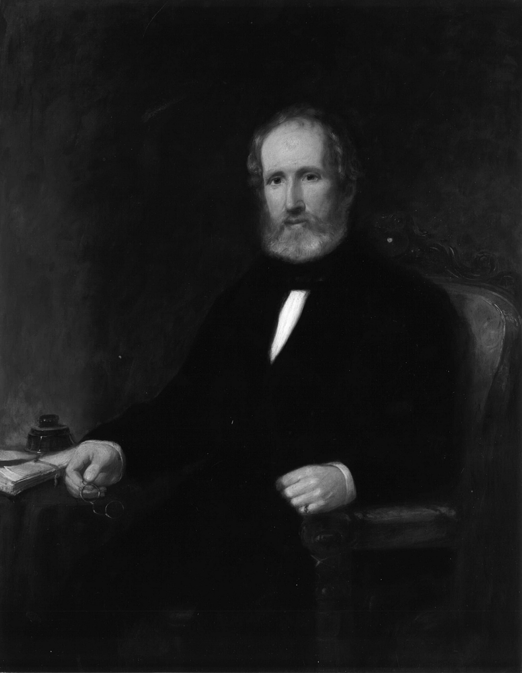 A work made of oil on canvas.