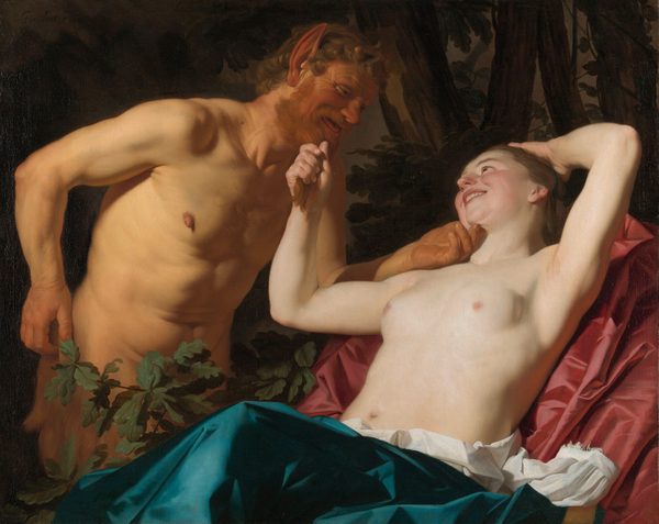 =Nymph and Satyr by Gerard van Honthorst