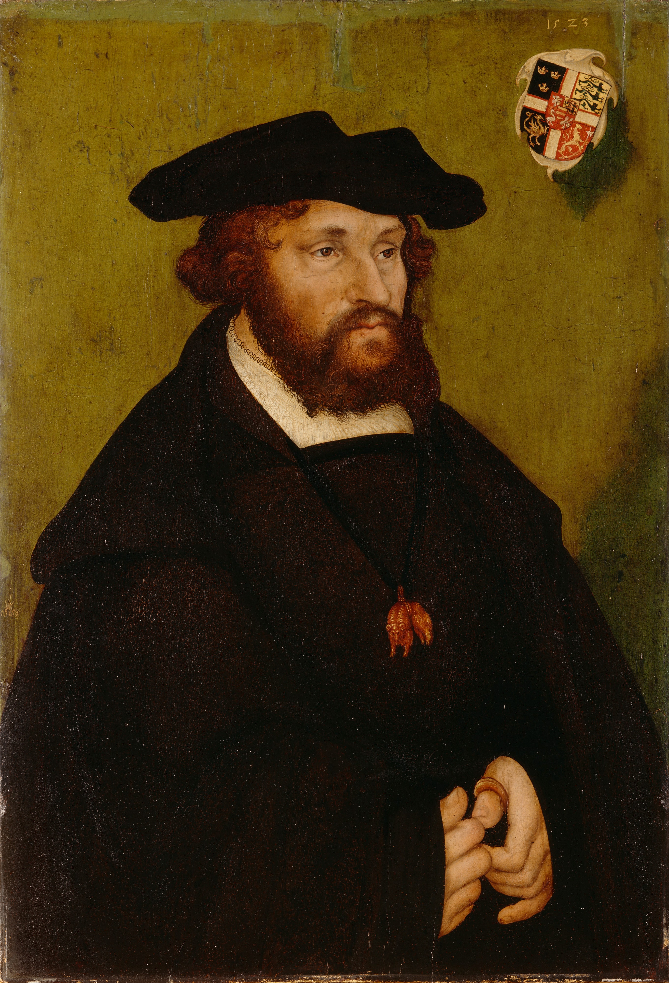 Portrait of King Christian II of Denmark by Lucas Cranach the Elder
