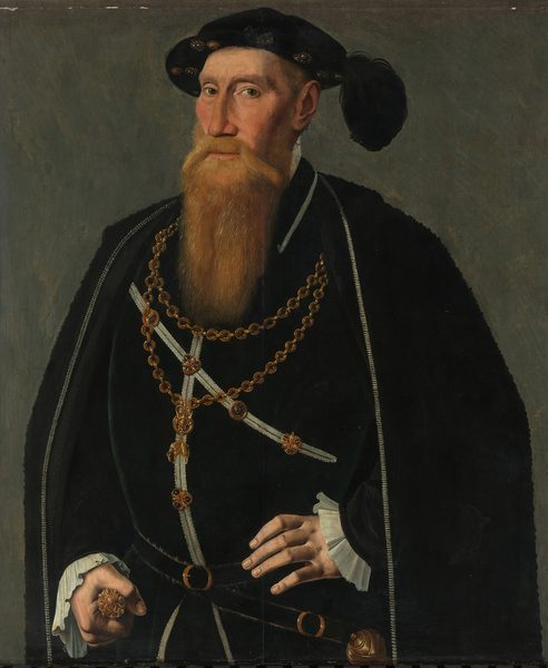 Portrait of Reinoud III of Brederode by Jan van Scorel