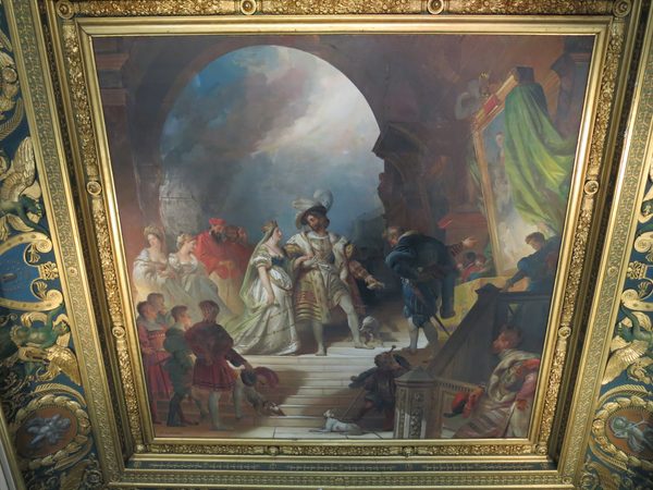 King Francis I of France and his sister Marguerite de Navarre receive statues and paintings brought back from Italy by Francesco Primaticcio by Tangopaso