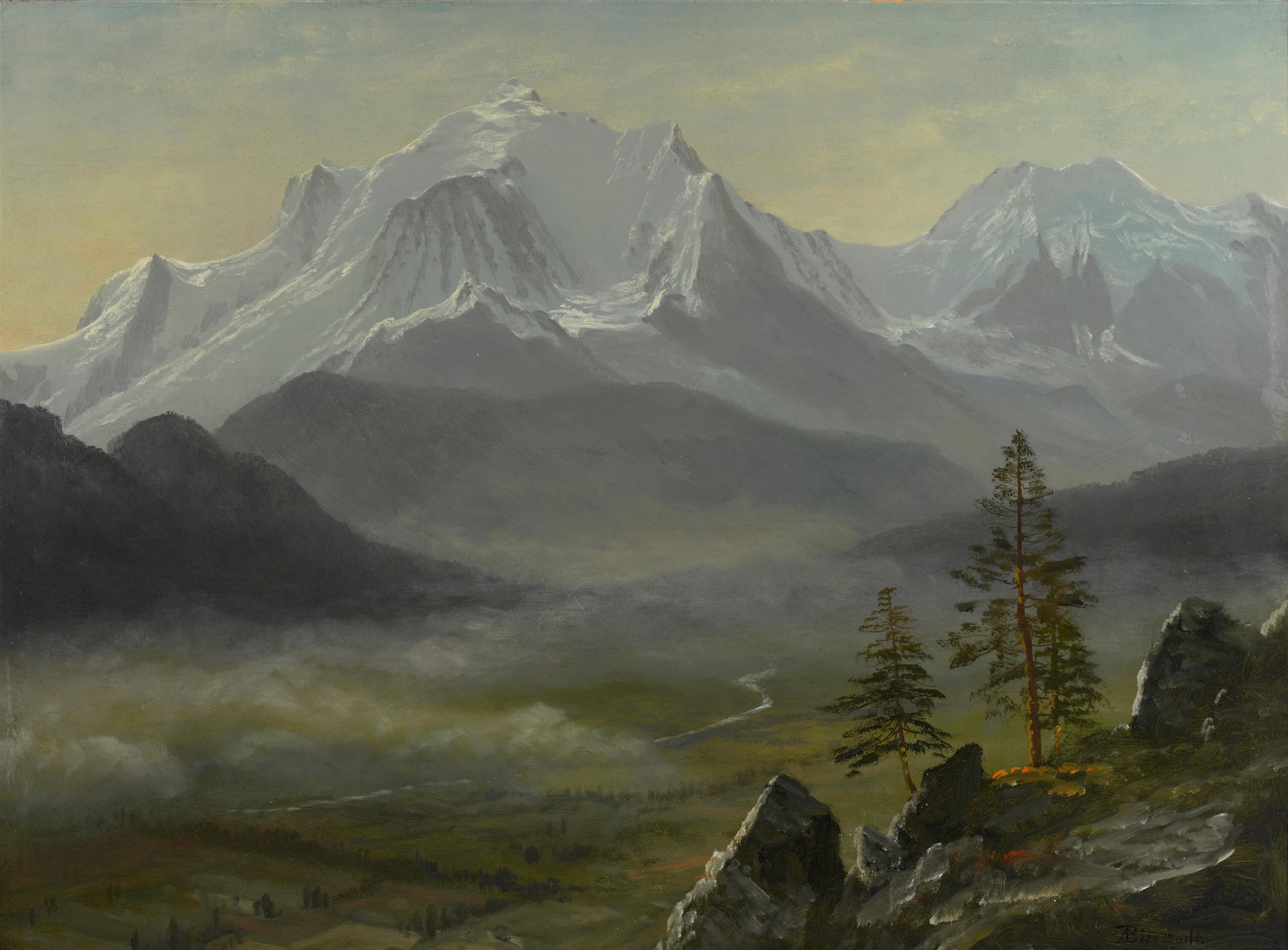 Mont Blanc by Albert Bierstadt