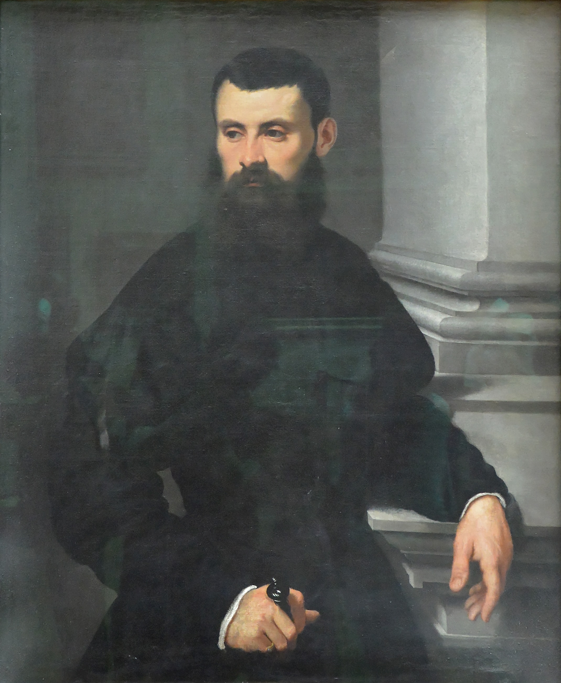 Portrait d'un gentilhomme, la main sur l'épée by Jacopo Tintoretto