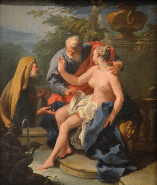 Suzanne et les vieillards by Giambattista Pittoni
