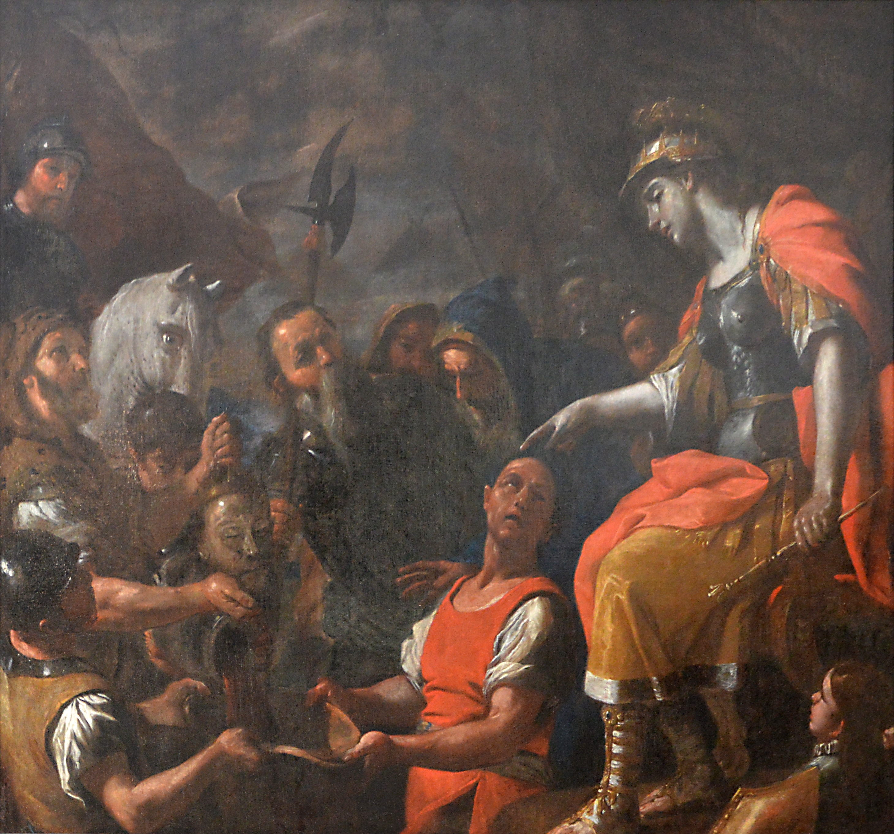 Thomyris faisant plonger la tête de Cyrus dans un vase de sang by Mattia Preti