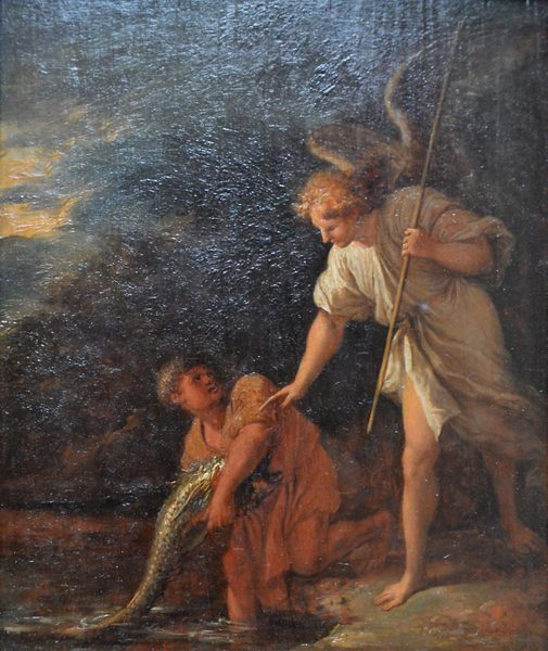 Tobie et l'Ange by Salvator Rosa