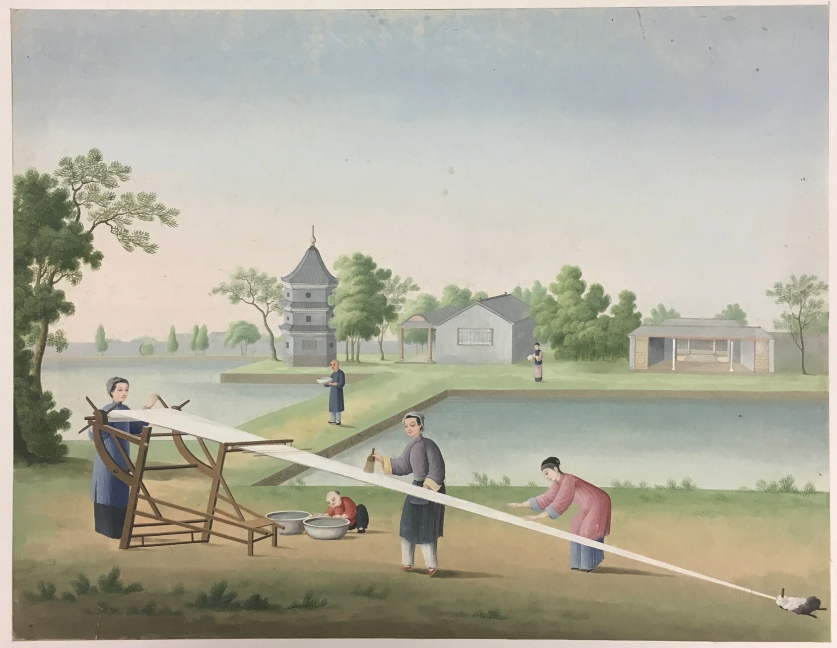 A work made of watercolor on paper.
