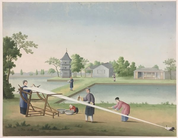 A work made of watercolor on paper.