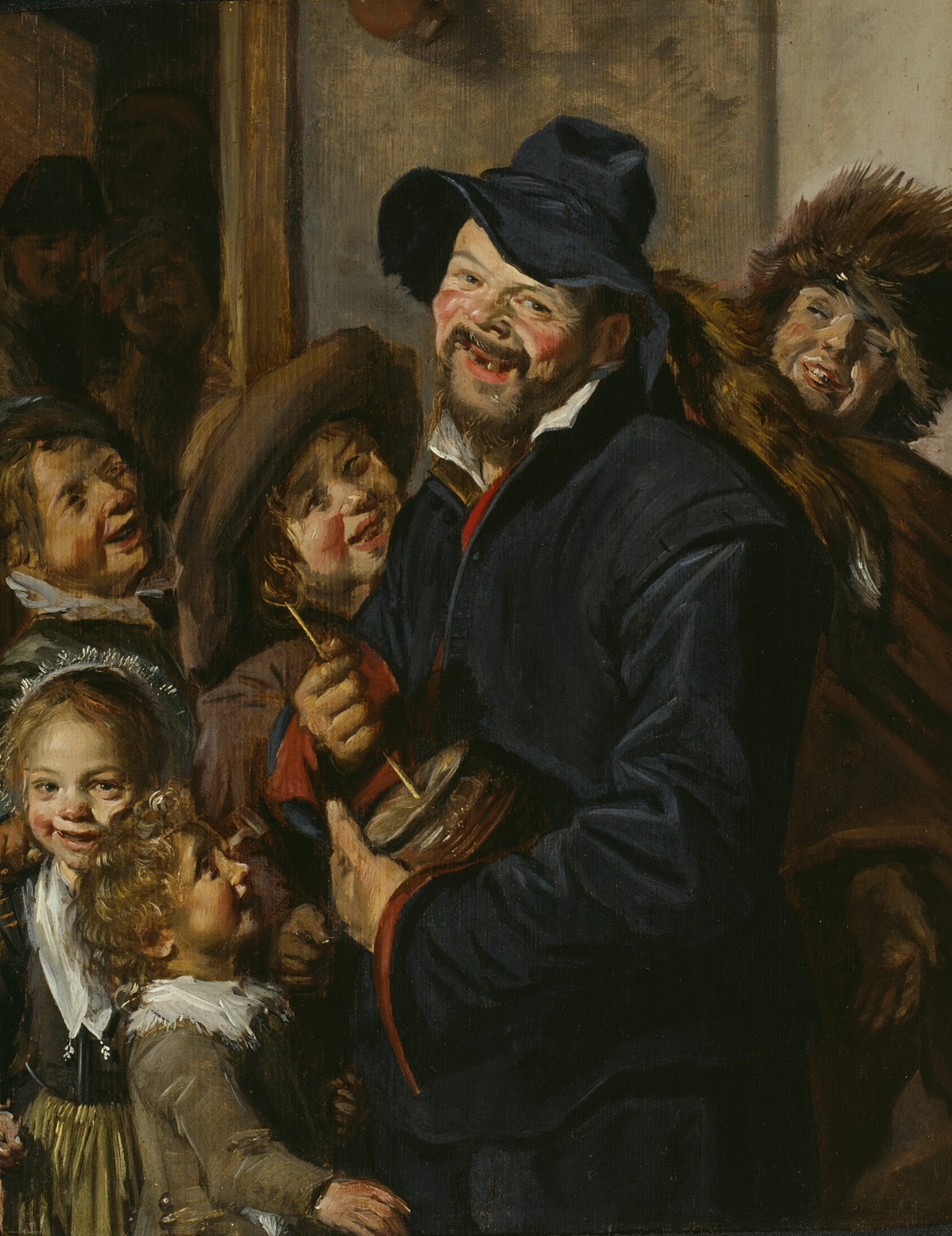 A work made of oil on panel.