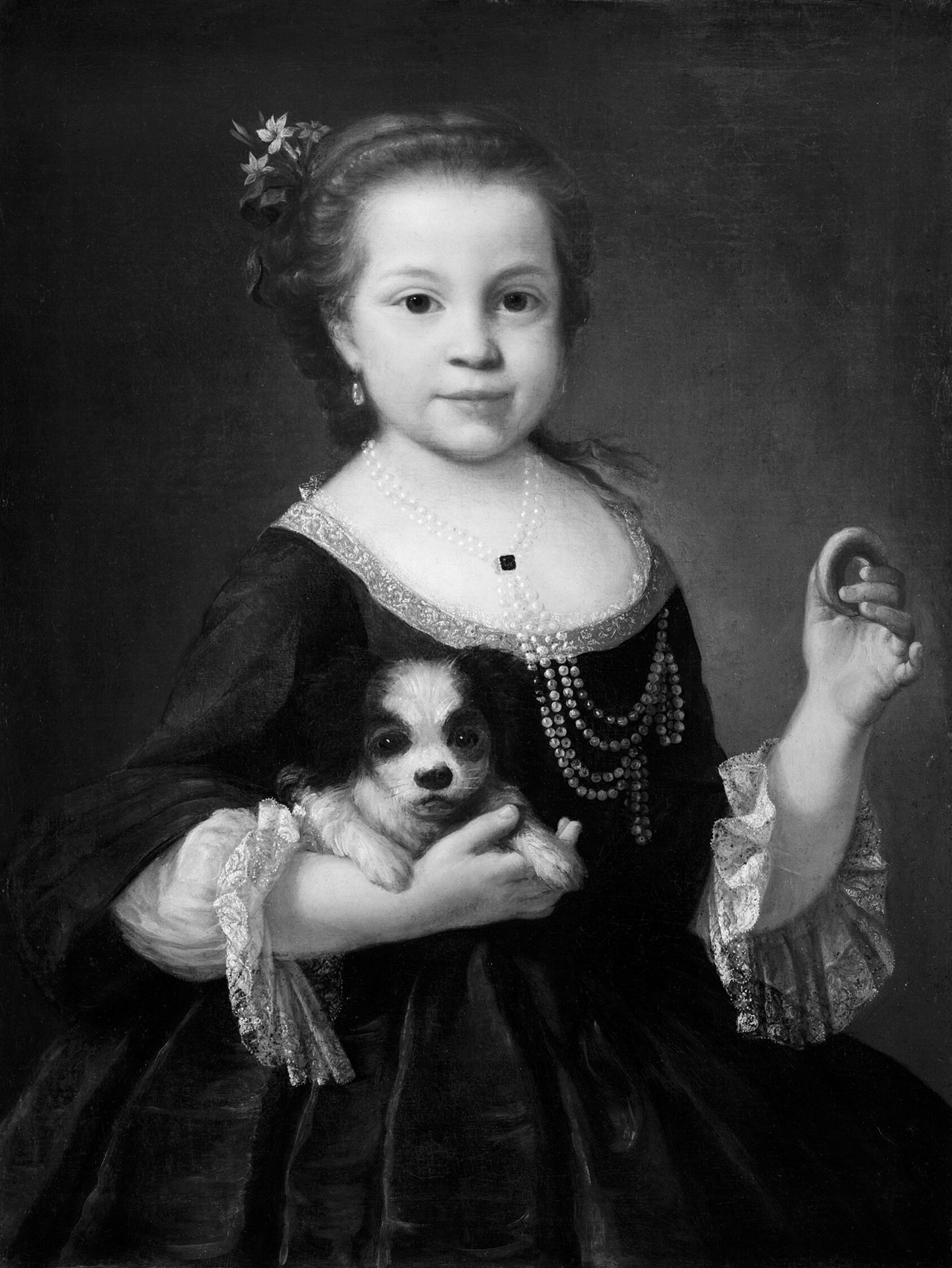 A work made of oil on canvas.
