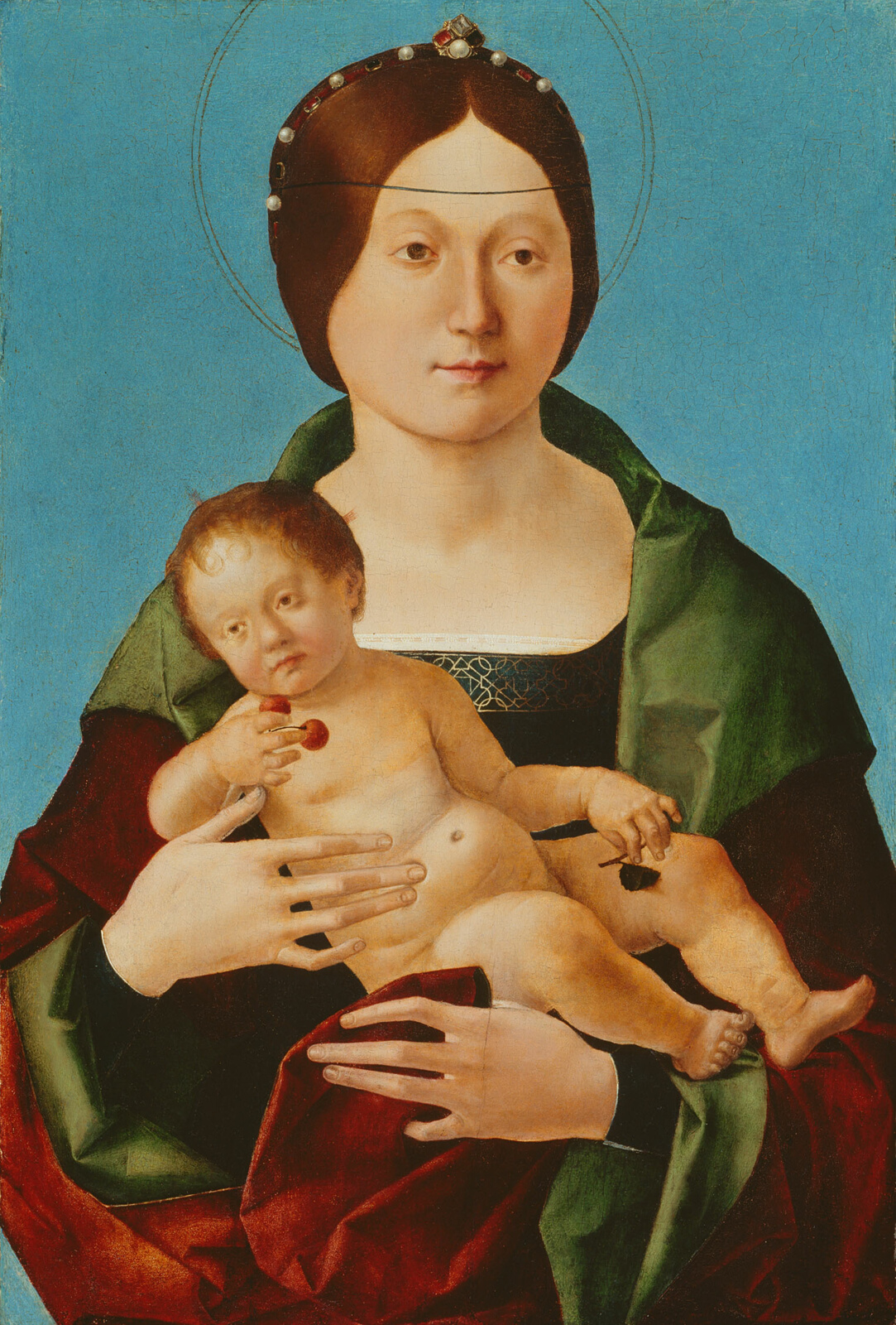 A work made of tempera or oil on panel.