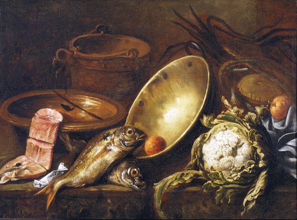 Bodegón de cocina by Antonio de Pereda
