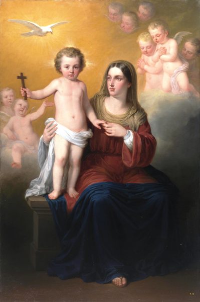 Virgen con el Niño by Antonio María Esquivel