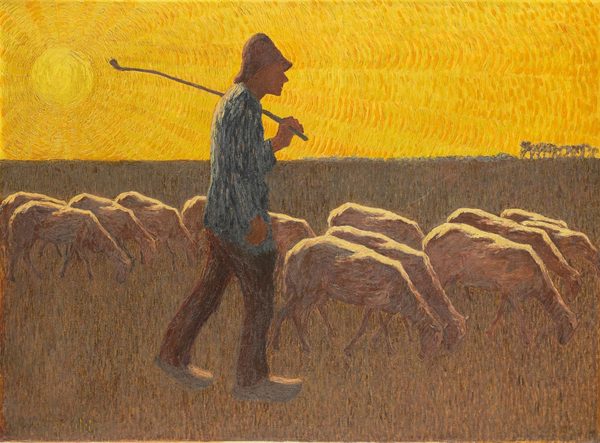 Shepherd with Sheep by Cornelis Albert van Assendelft Rijksmuseum Amsterdam SK-A-3488 by Cornelis Albert van Assendelft